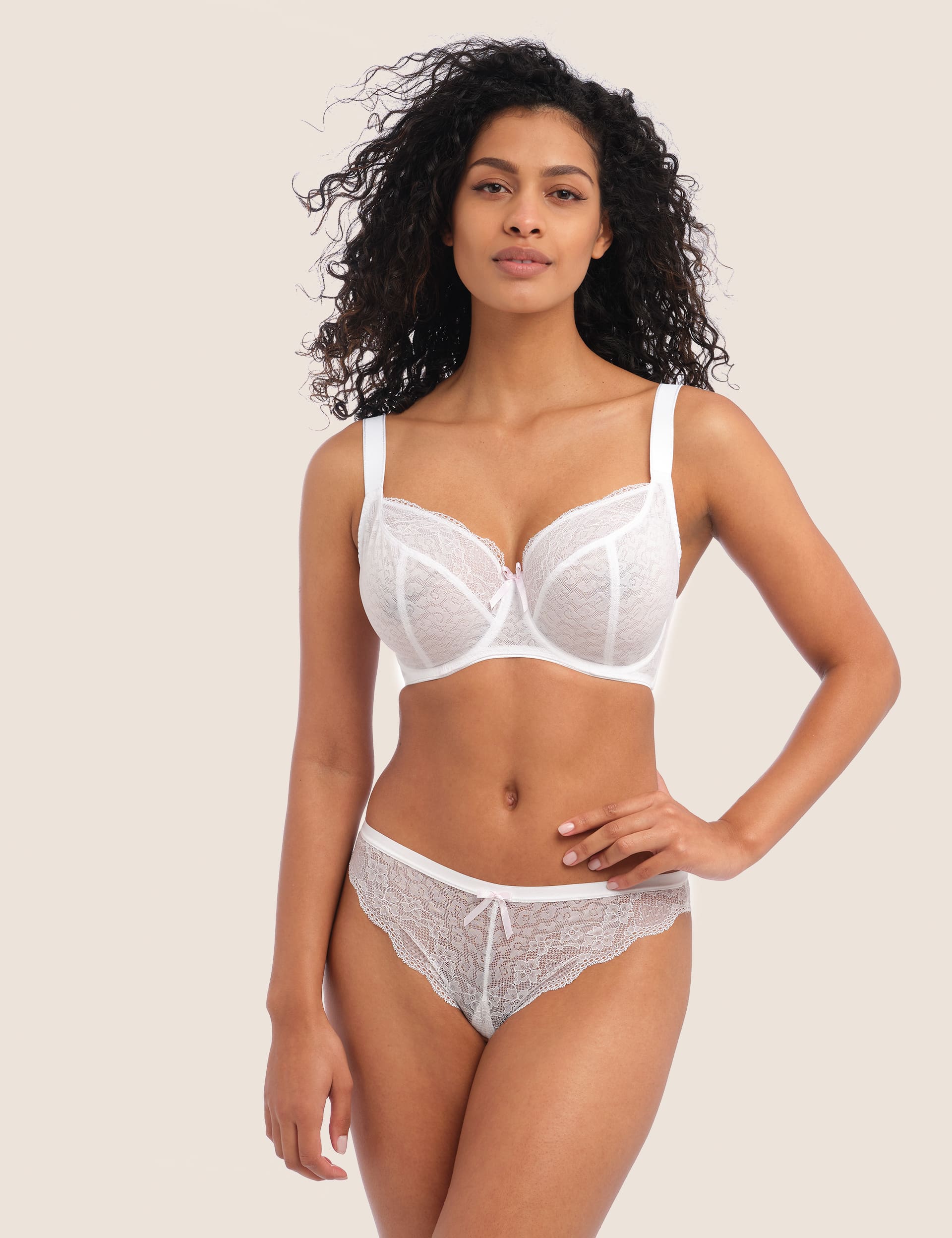 Freya Women's Fancies Wired Balcony Bra GG-K - 36JJ - White, White