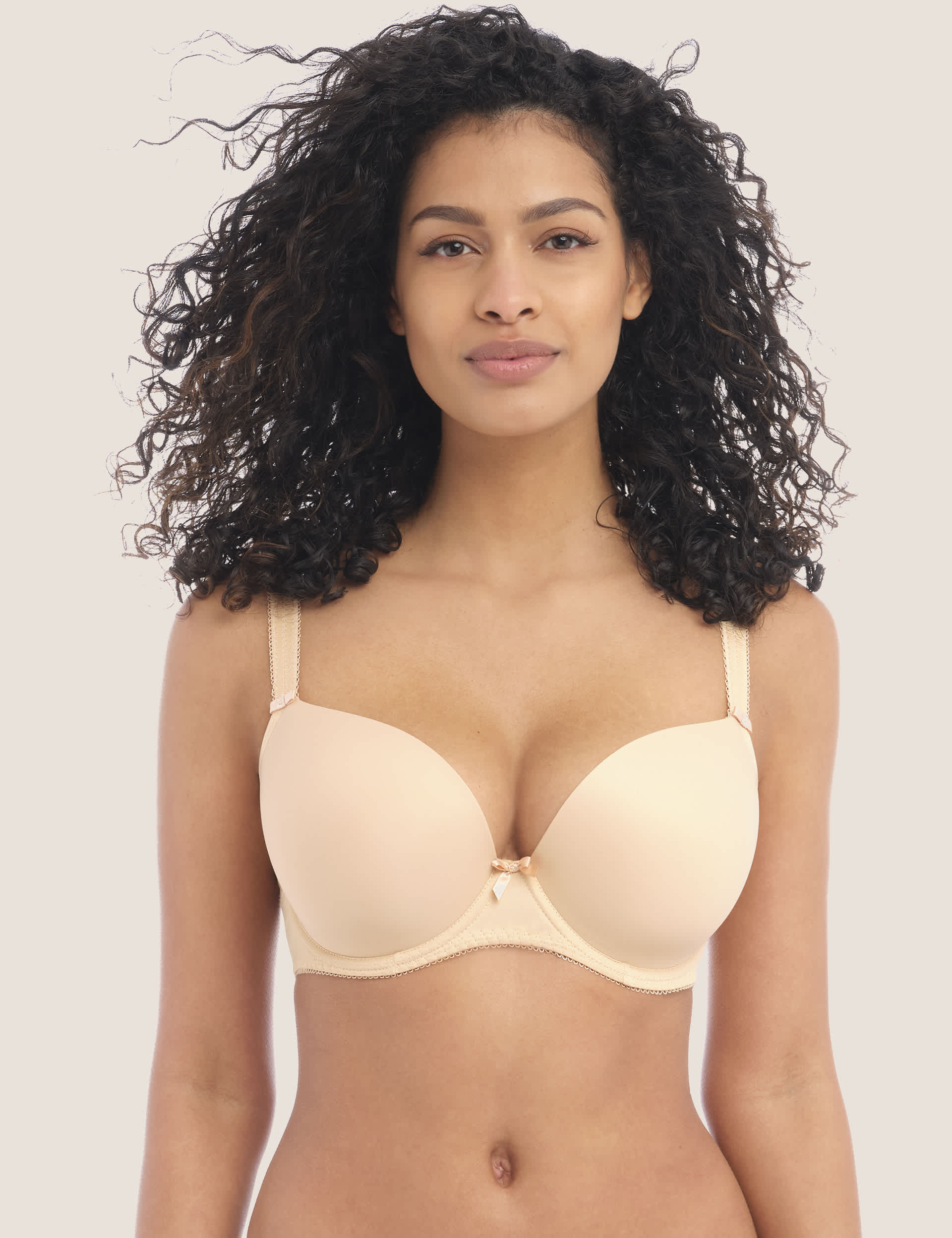 Freya Women's Deco Wired Moulded Plunge Bra D-GG - 34DD - Nude, Nude