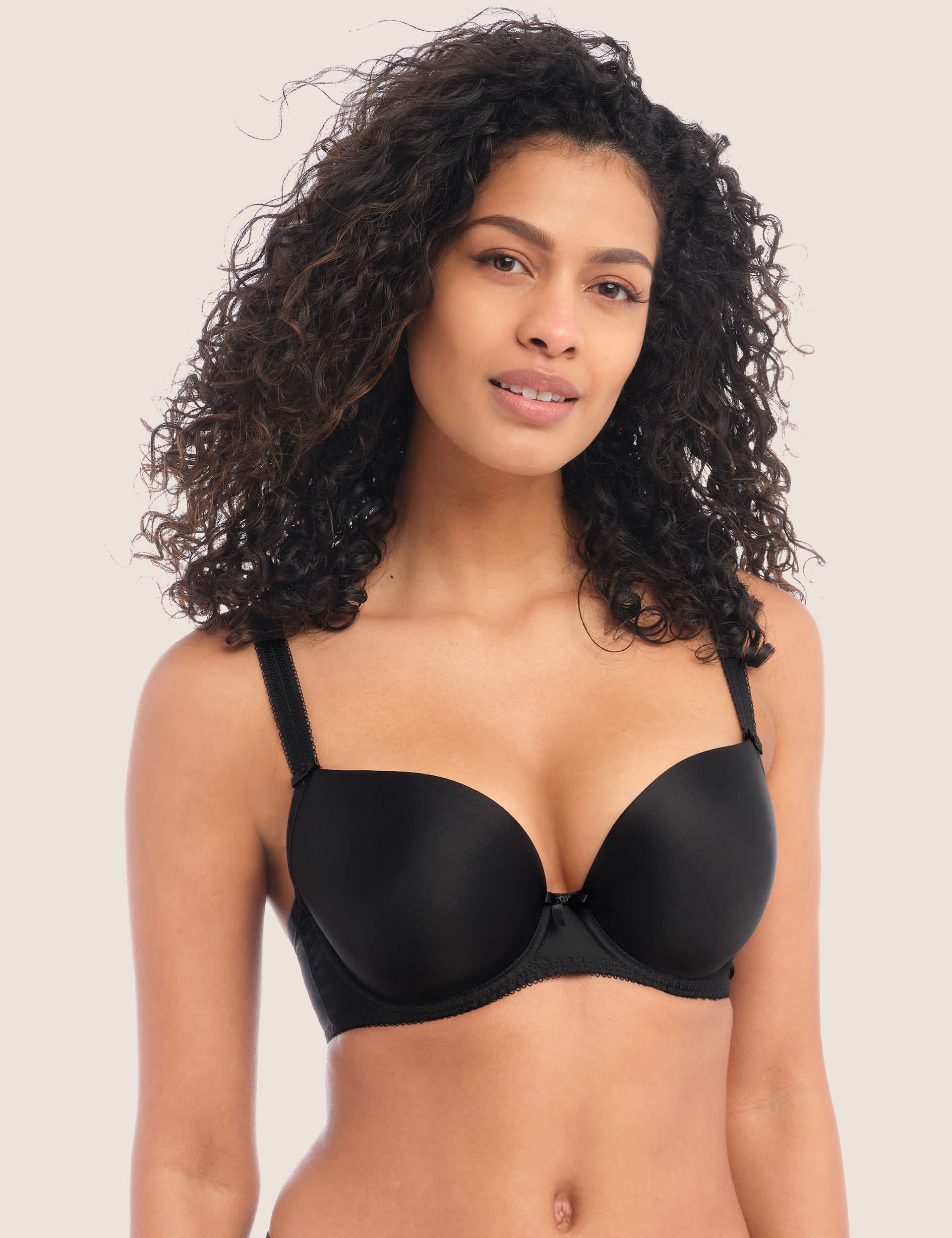 Freya Women's Deco Wired Moulded Plunge Bra D-GG - 30F - Black, Black