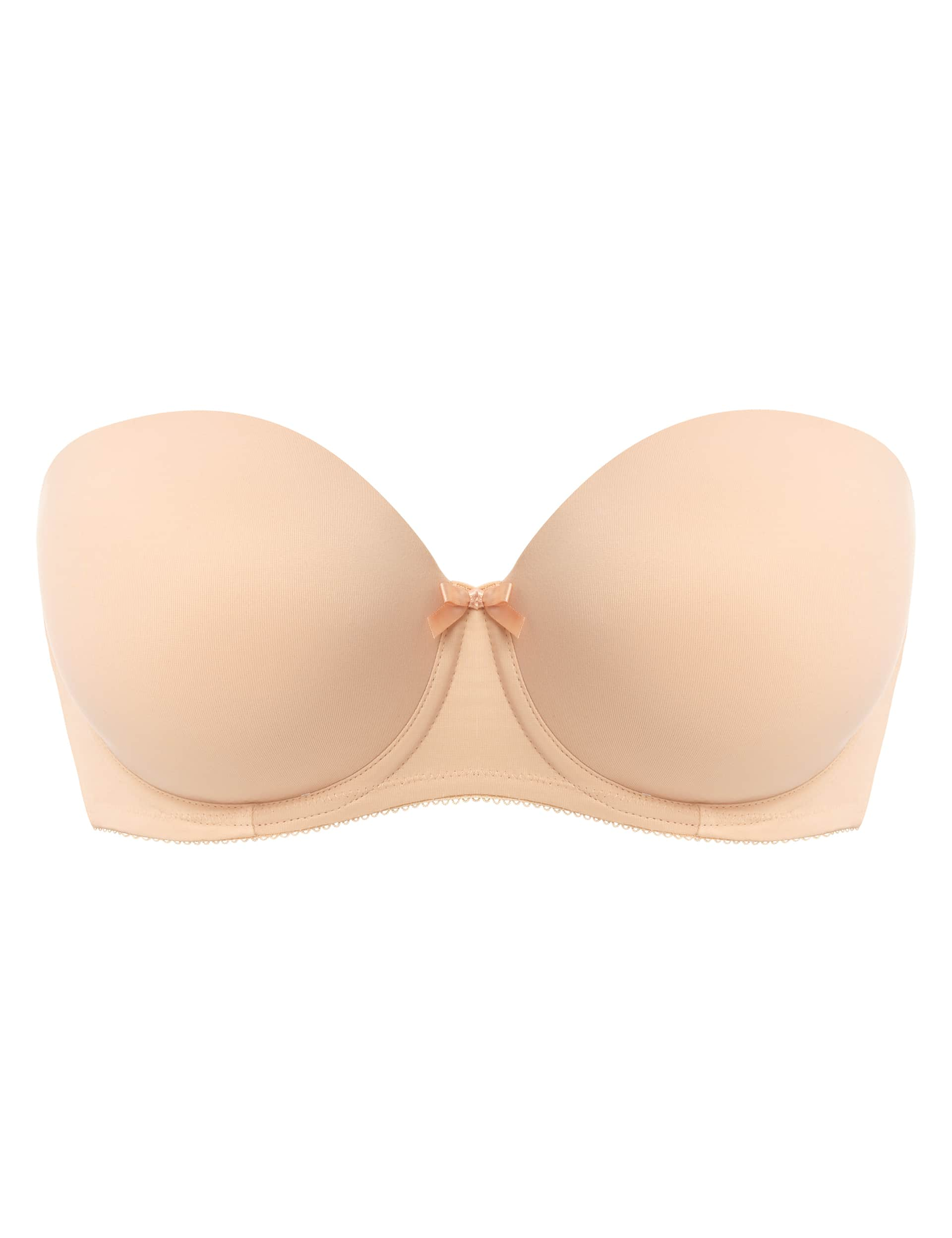 Freya Women's Deco Wired Strapless Moulded Bra B-GG - 32DD - Nude, Nude,Black