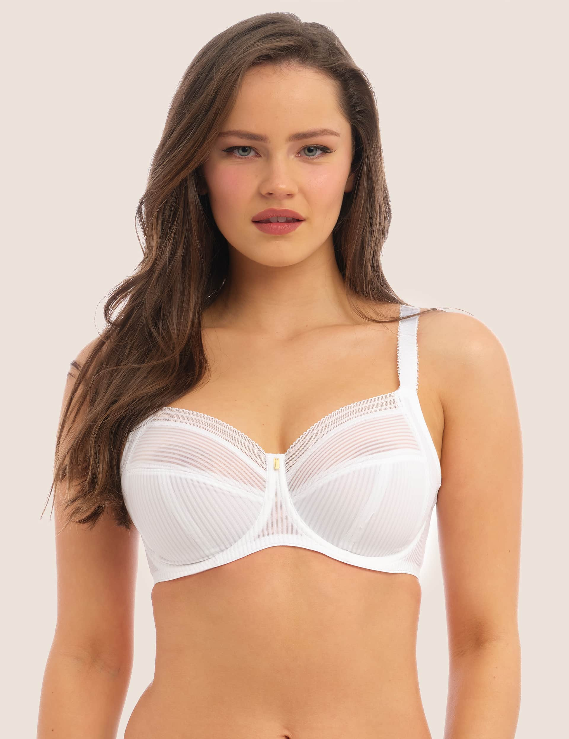 Fantasie Women's Fusion Wired Full Cup Side Support Bra D-HH - 36DD - White, White,Sand,Black,Blush,