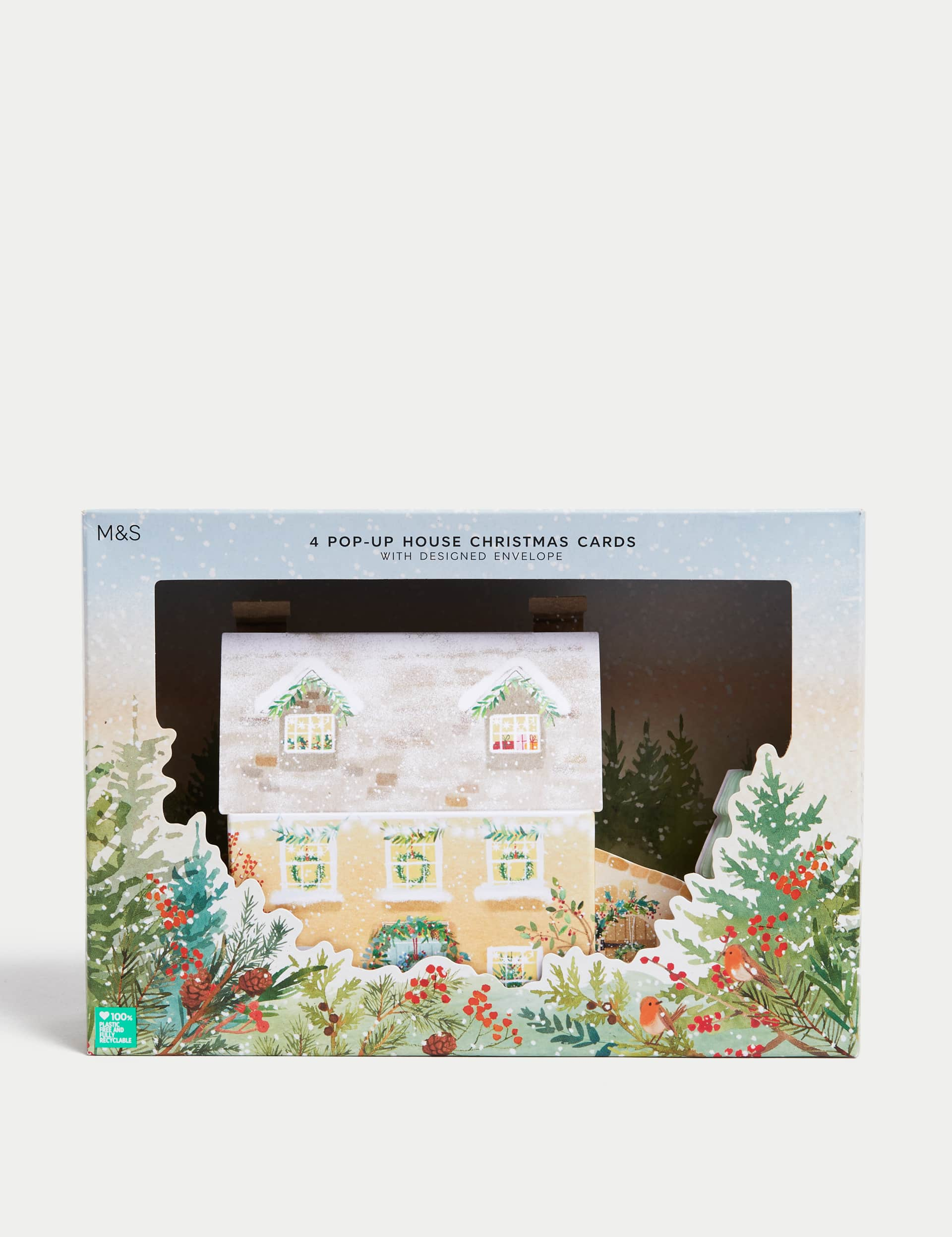 M&S 4 Charity Christmas Cards - 3D Pop-up House Design