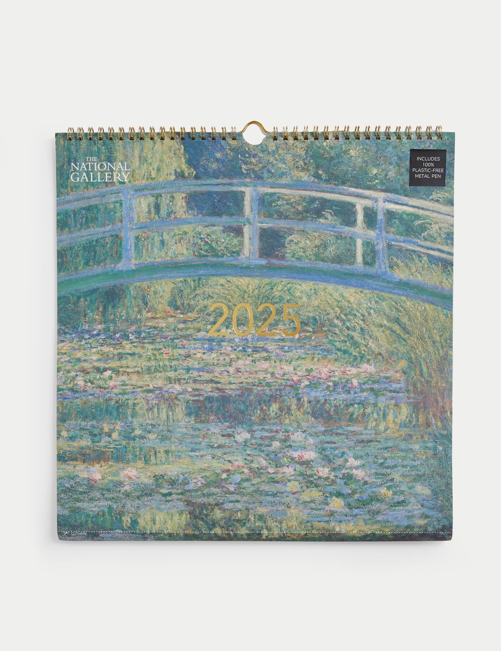 M&S 2025 Large Calendar with Pen - The National Gallery