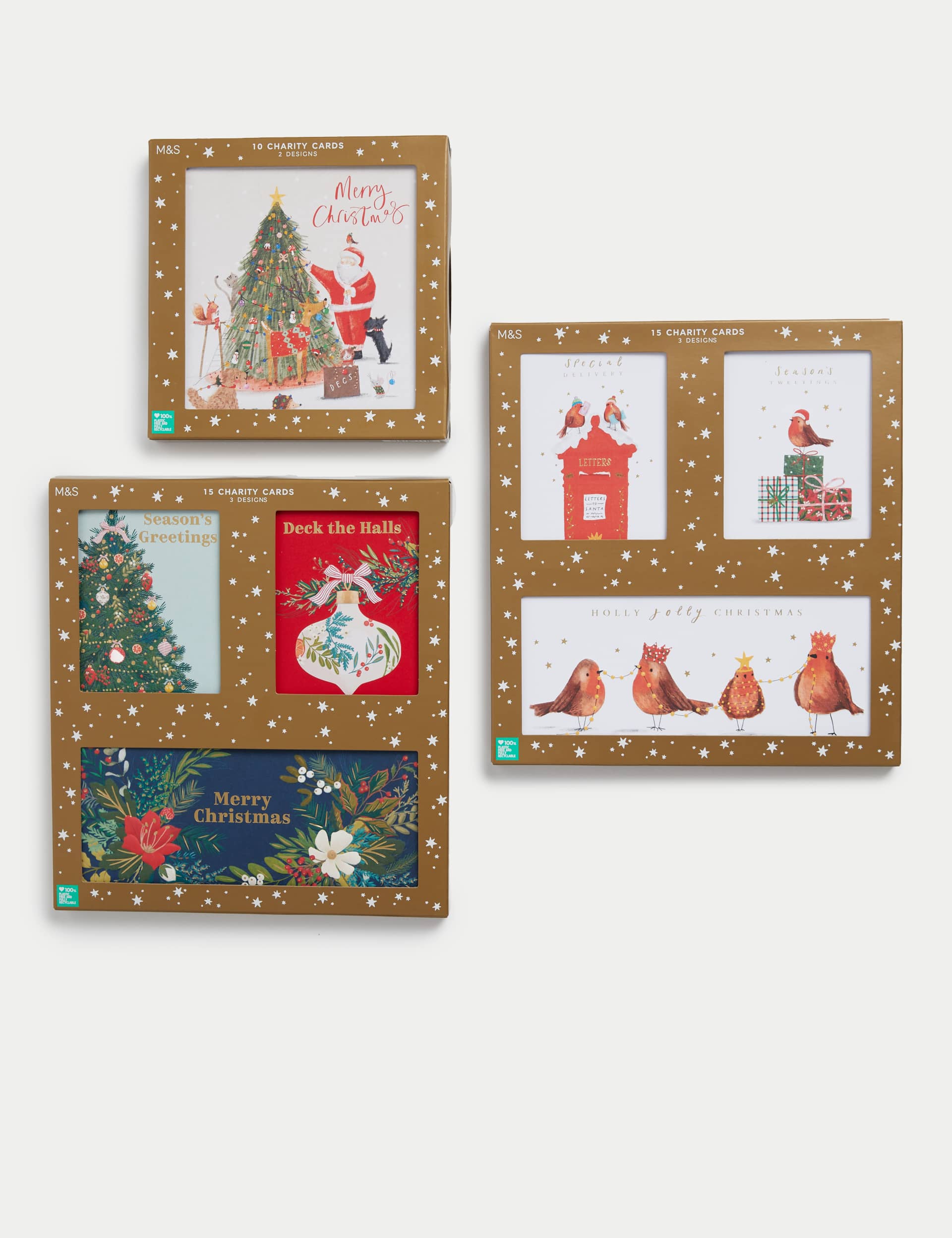 M&S 40 Charity Christmas Cards - Classic Icon Designs