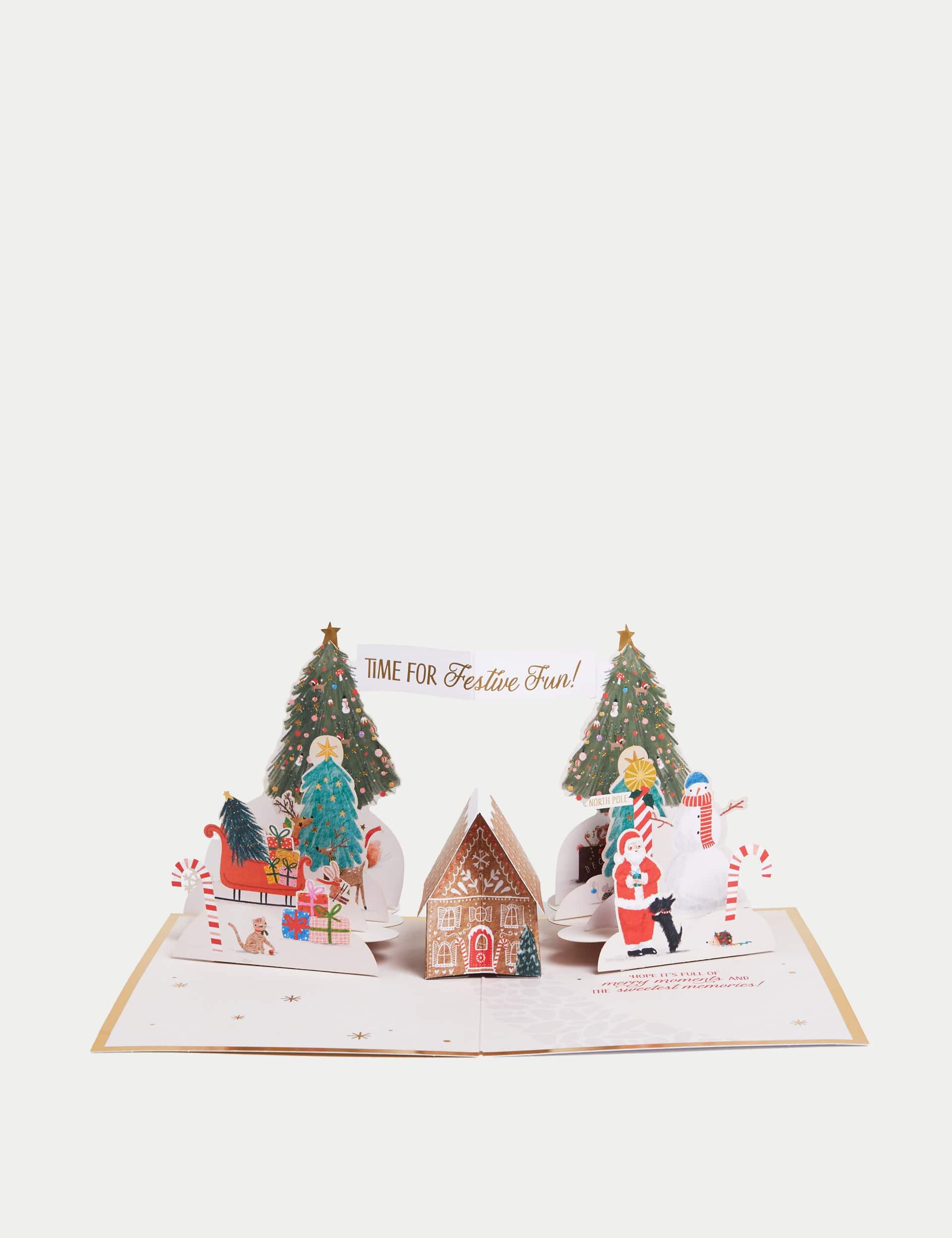 M&S 3D Pop-Up Festive Wonderland Charity Christmas Card