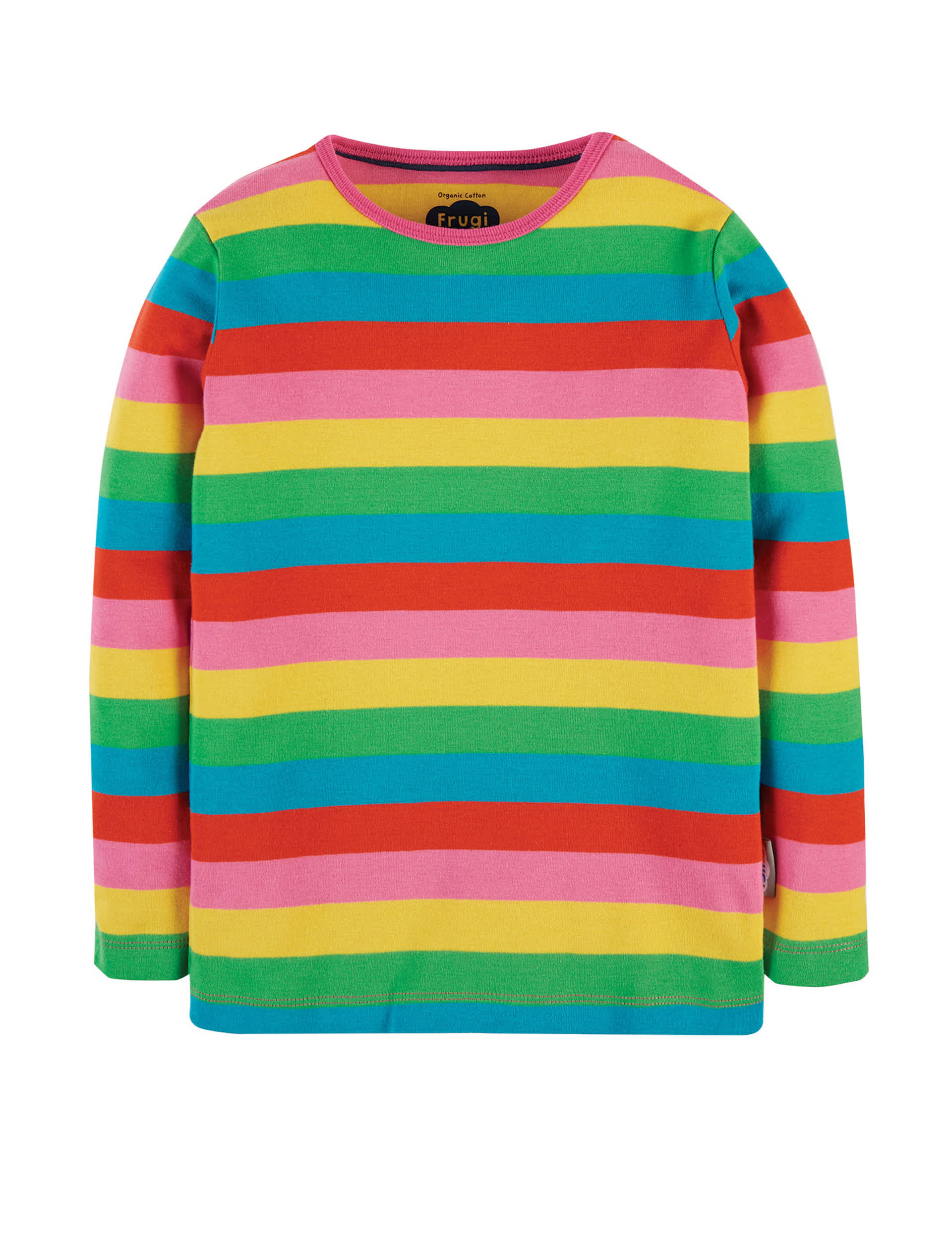 Frugi Cotton Striped Top (0-5 Yrs) - 3-6 M - Multi, Multi