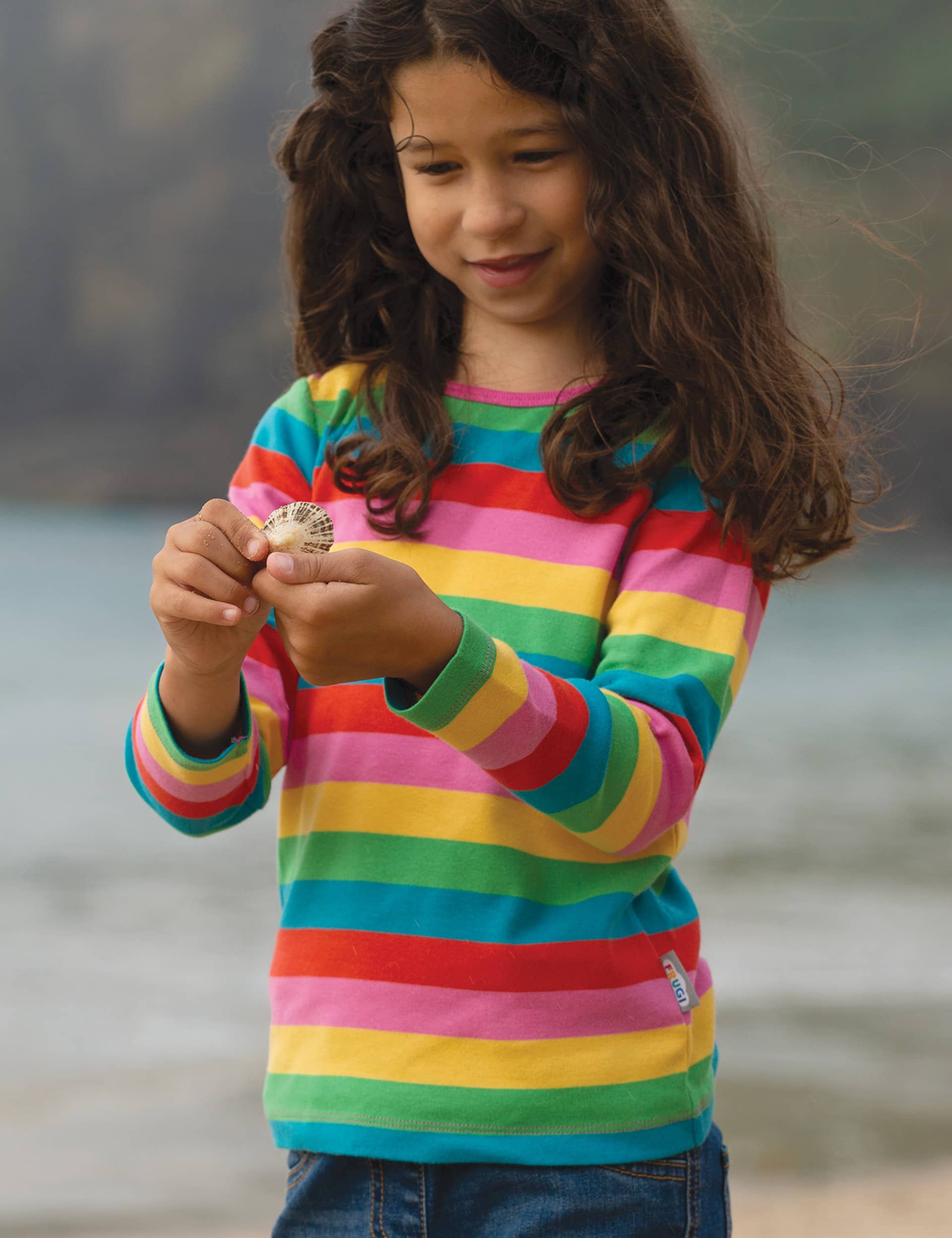 Frugi Cotton Striped Top (0-5 Yrs) - 3-6 M - Multi, Multi