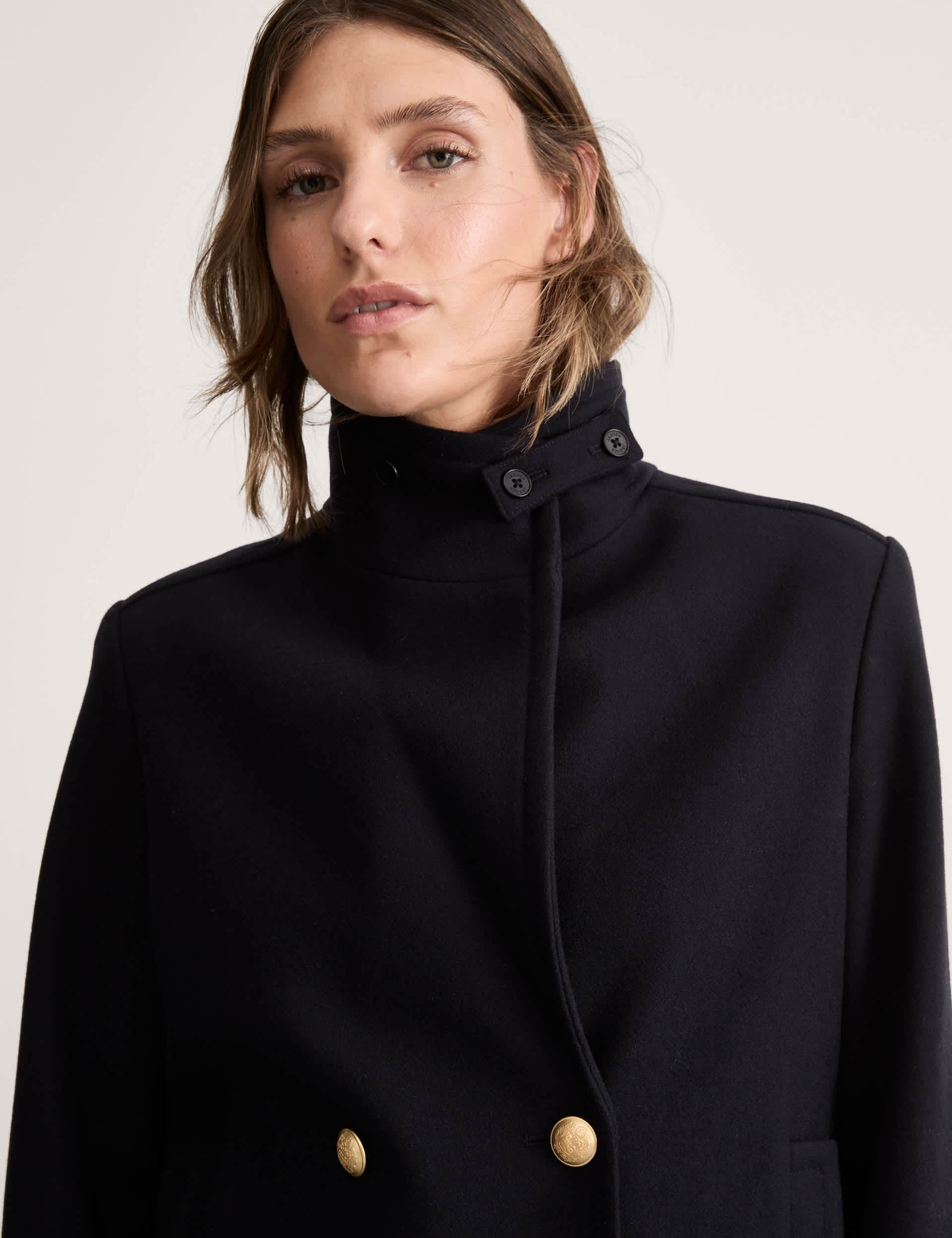 Jaeger Women's Italian Wool Rich Double Breasted Pea Coat