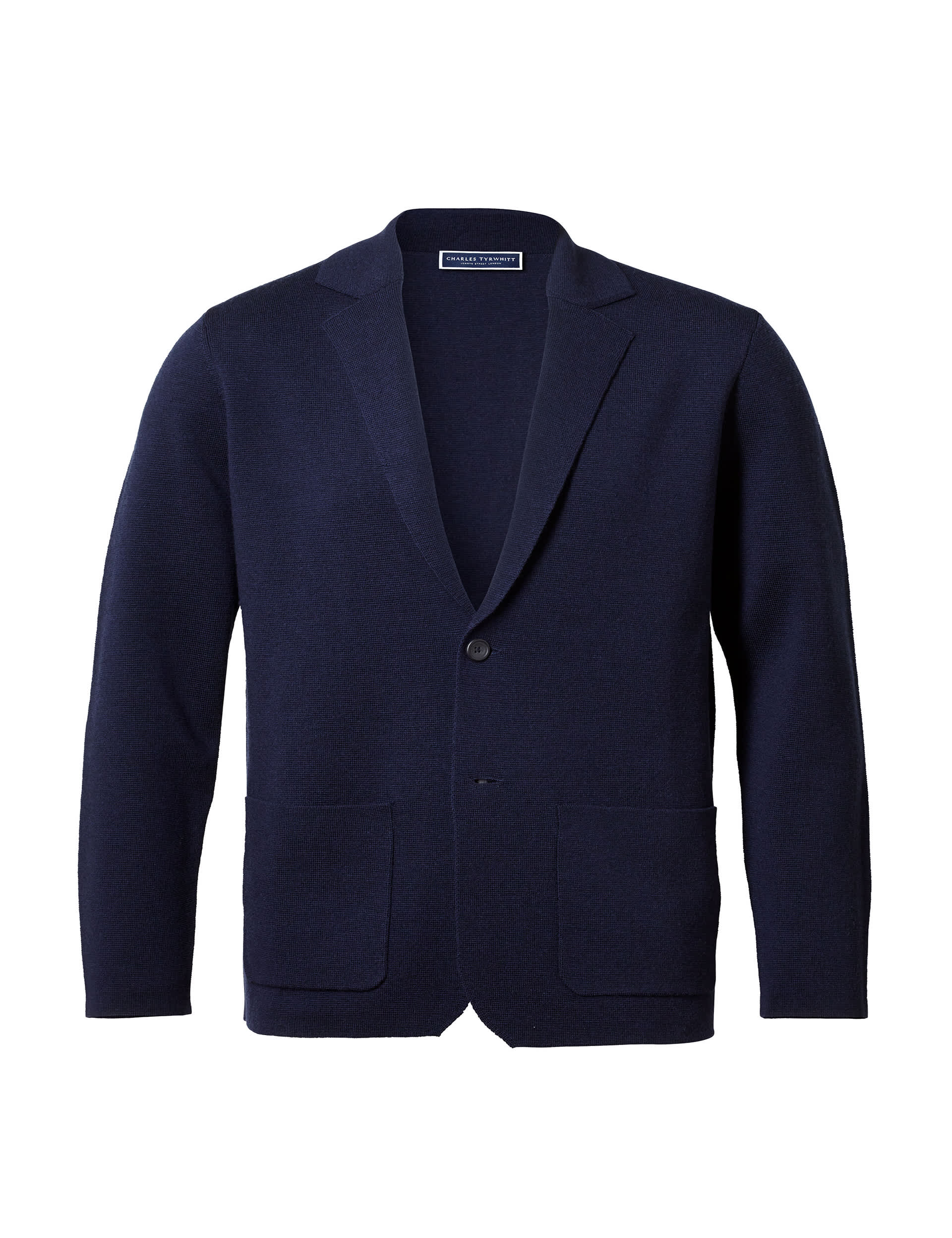 Charles Tyrwhitt Men's Pure Merino Wool Blazer - Blue, Blue