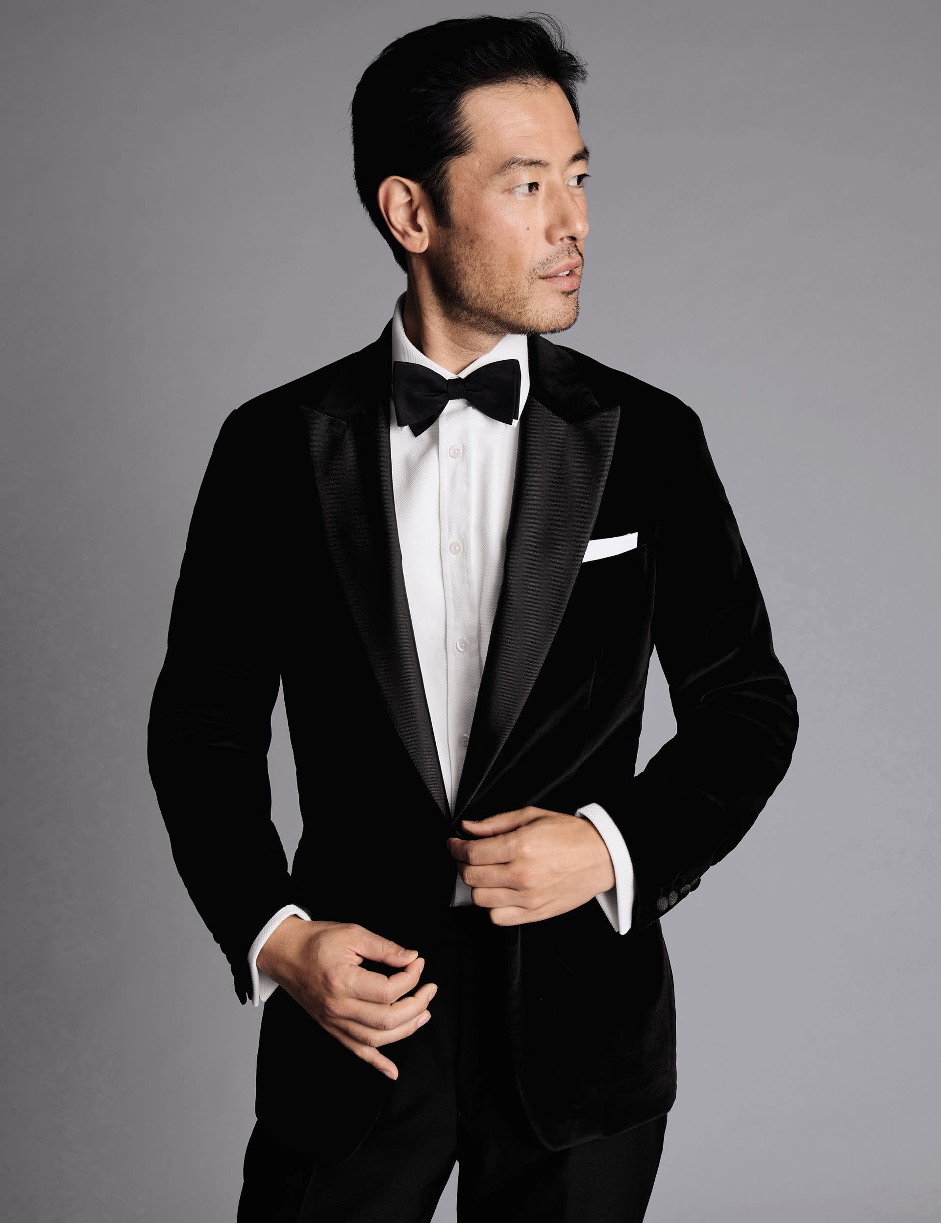 Charles Tyrwhitt Men's Slim Fit Italian Velvet Suit Jacket