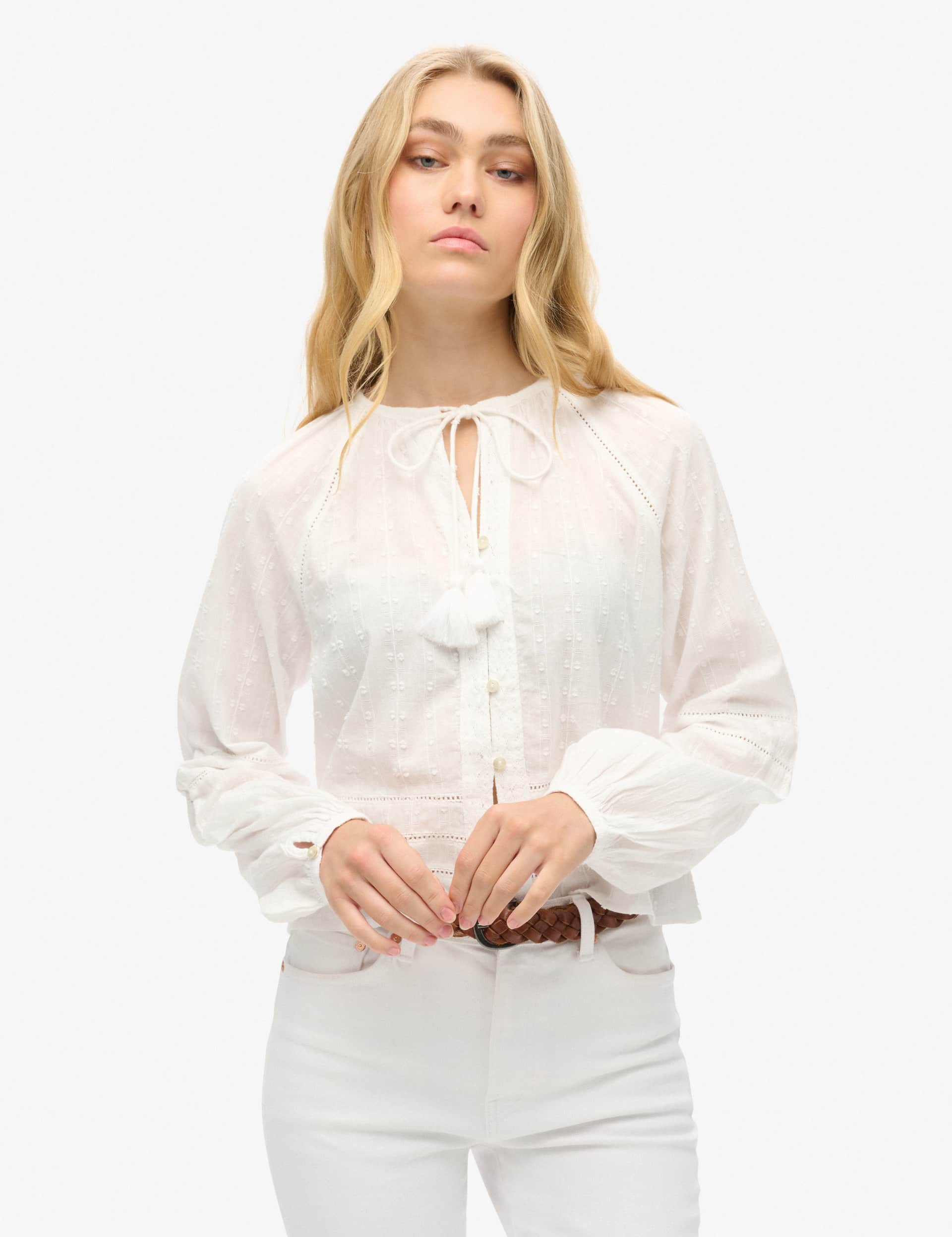 Superdry Women's Pure Cotton Embroidered Beach Top