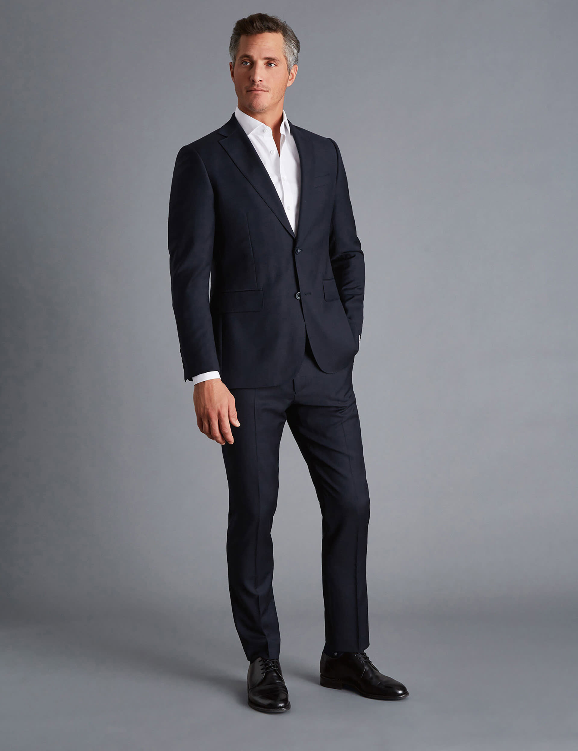 Charles Tyrwhitt Men's Slim Fit Pure Wool Twill Suit Jacket