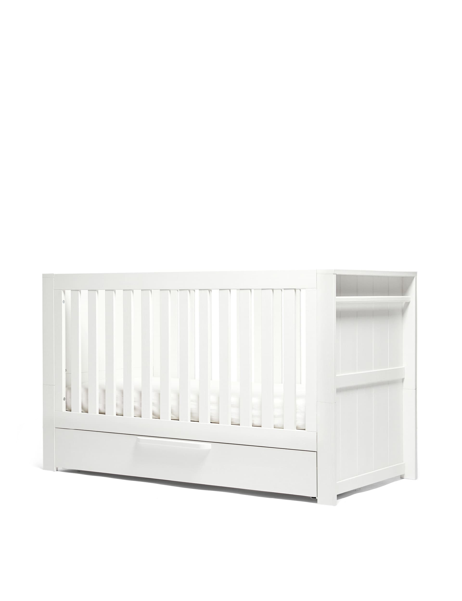 Mamas & Papas Franklin Cot Bed - White, White