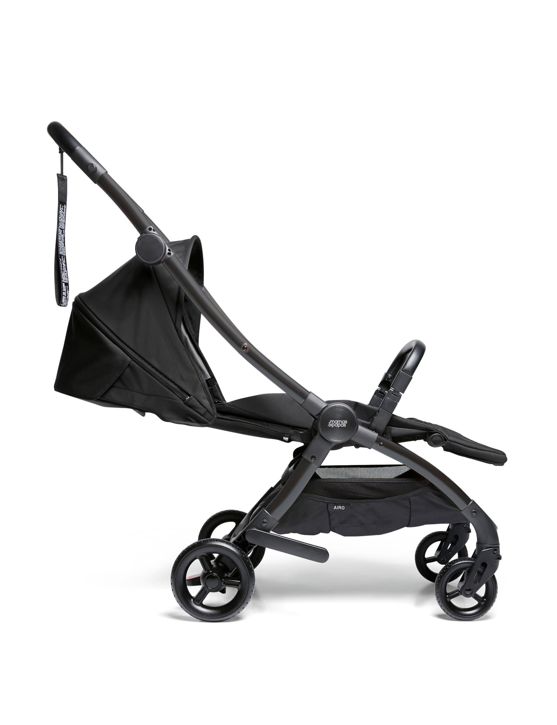 Mamas & Papas Greige Airo Pushchair - Black, Black