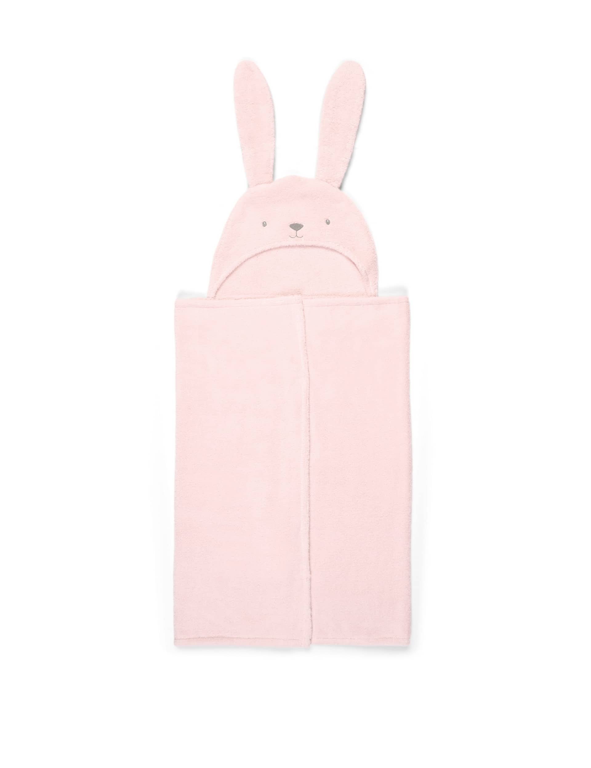 Mamas & Papas Hooded Bunny Baby Towel - Pink, Pink