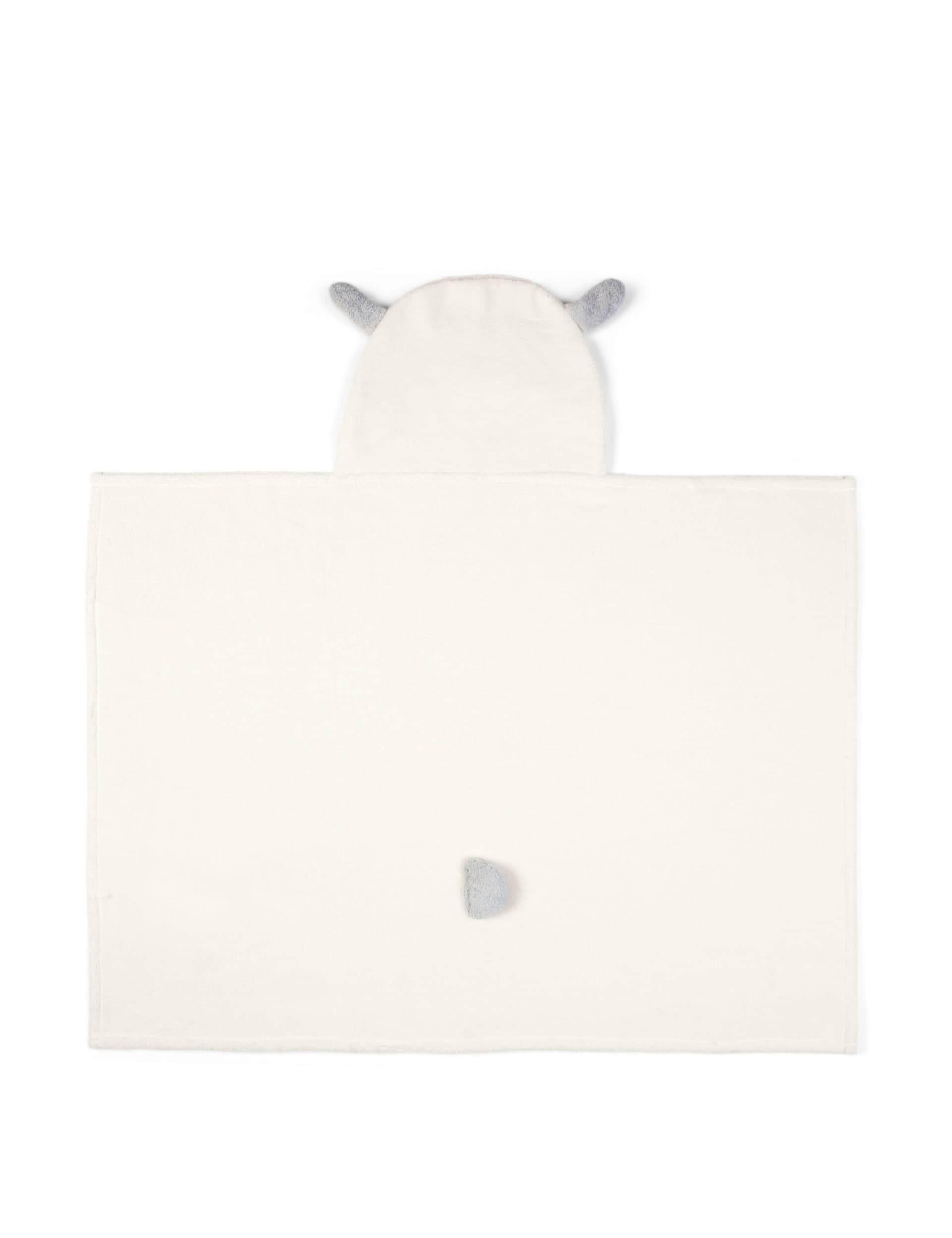 Mamas & Papas Hooded Lamb Baby Towel - White, White