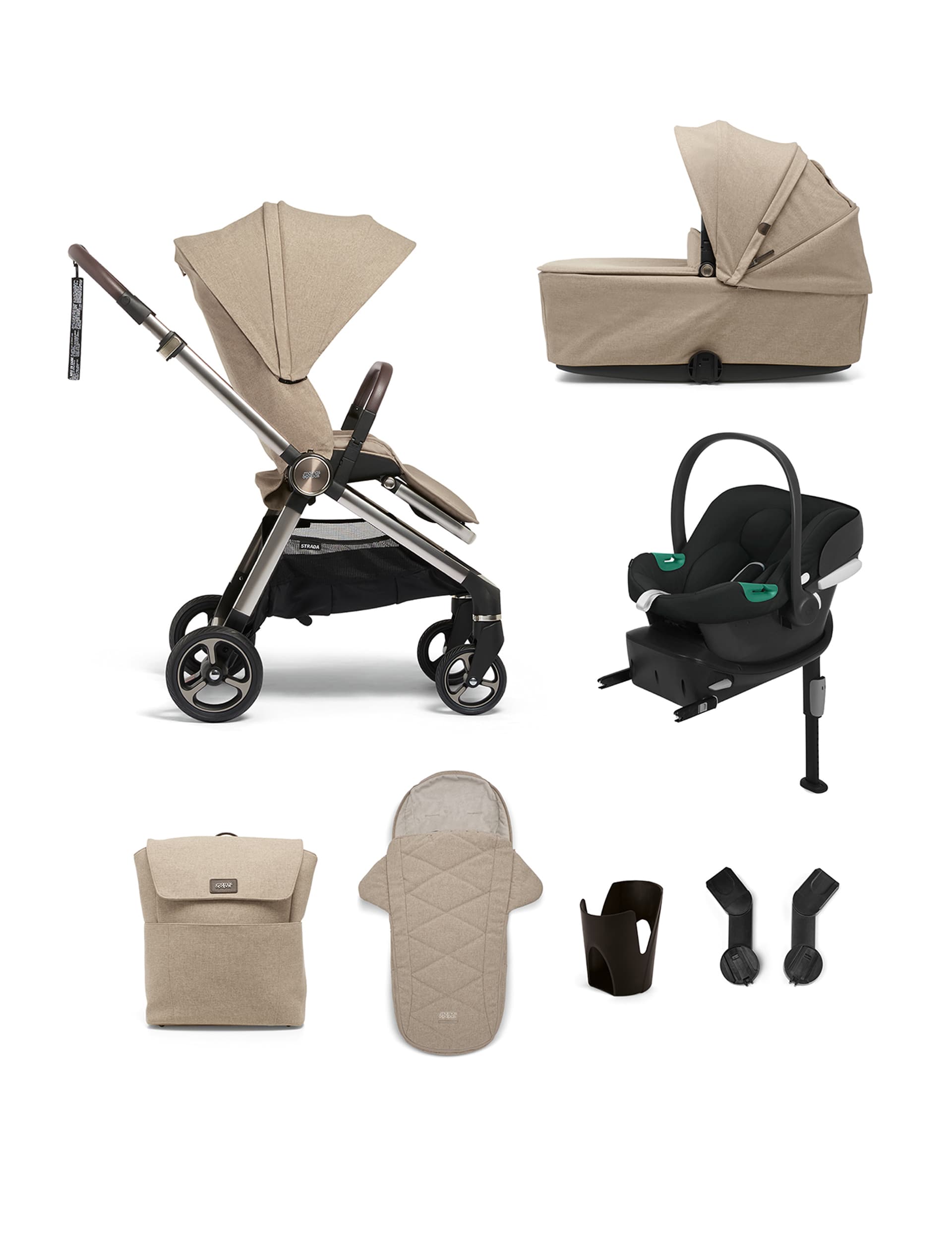 Mamas & Papas Strada Travel System - Grey, Grey