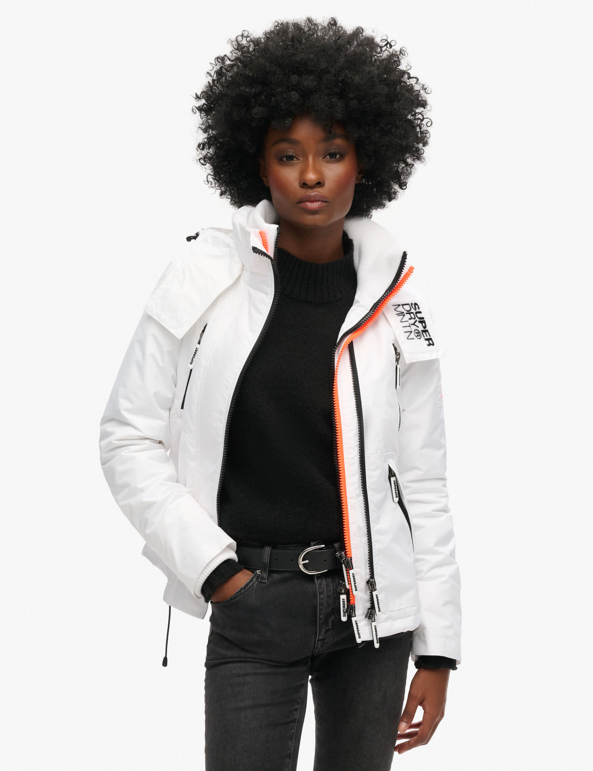 Superdry Women's Mountain Padded Windcheater Jacket - 14 - White, White