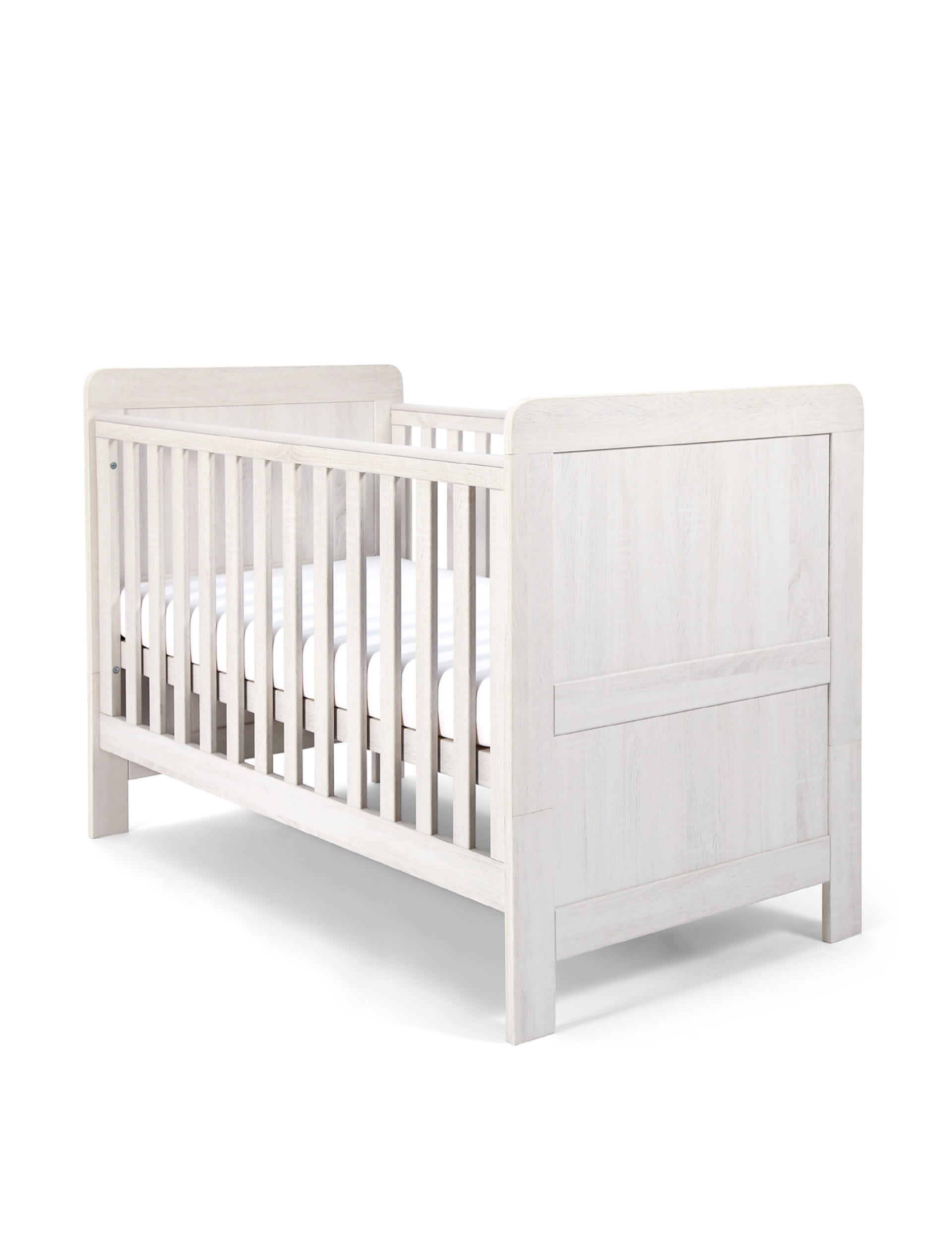 Mamas & Papas Atlas 2 Piece Cotbed Set with Dresser - White, White