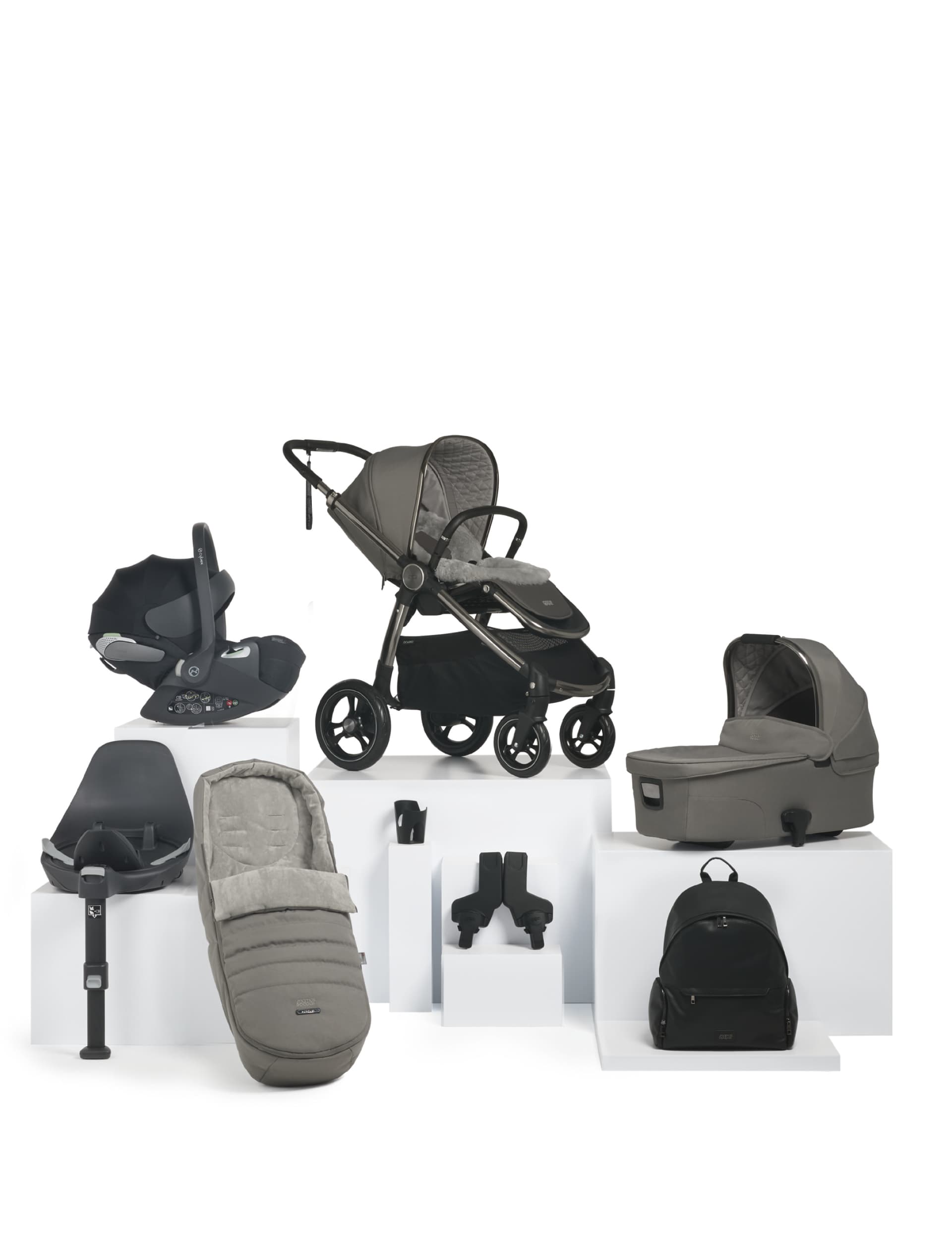 Mamas & Papas Ocarro Mercury Complete Cloud T Kit - Grey, Grey