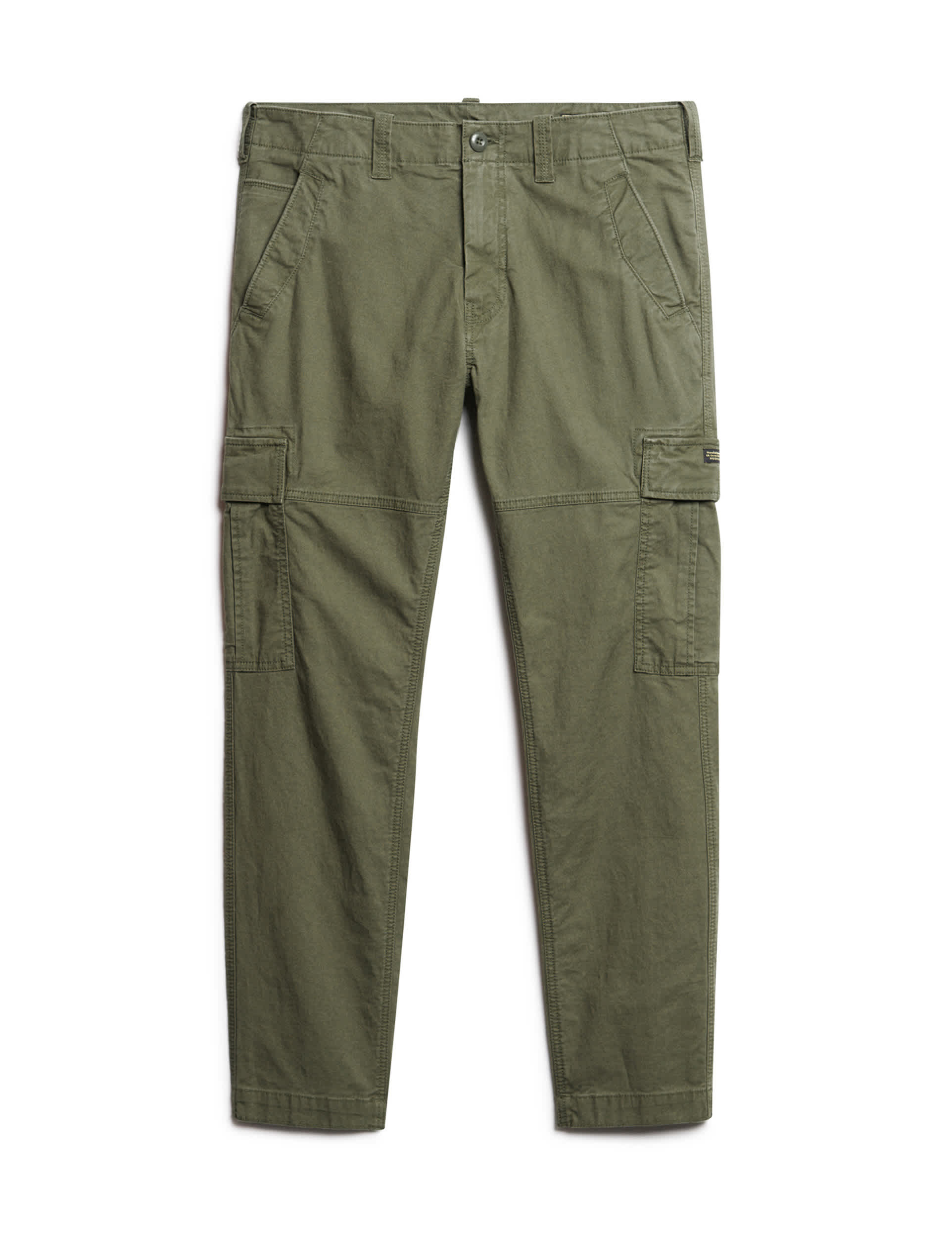 Superdry Men's Tapered Fit Cargo Trousers - 34/32 - Khaki, Khaki