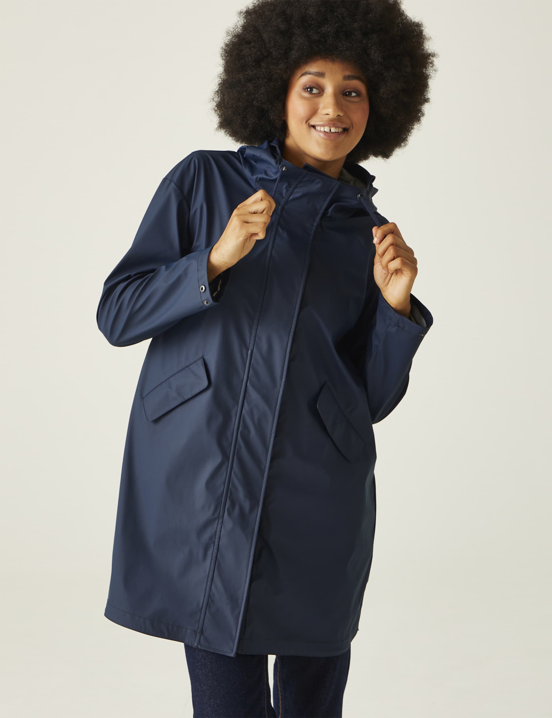 Regatta Women's Truelsa Water-Repellent Hooded Parka Coat - 16 - Dark Blue, Dark Blue