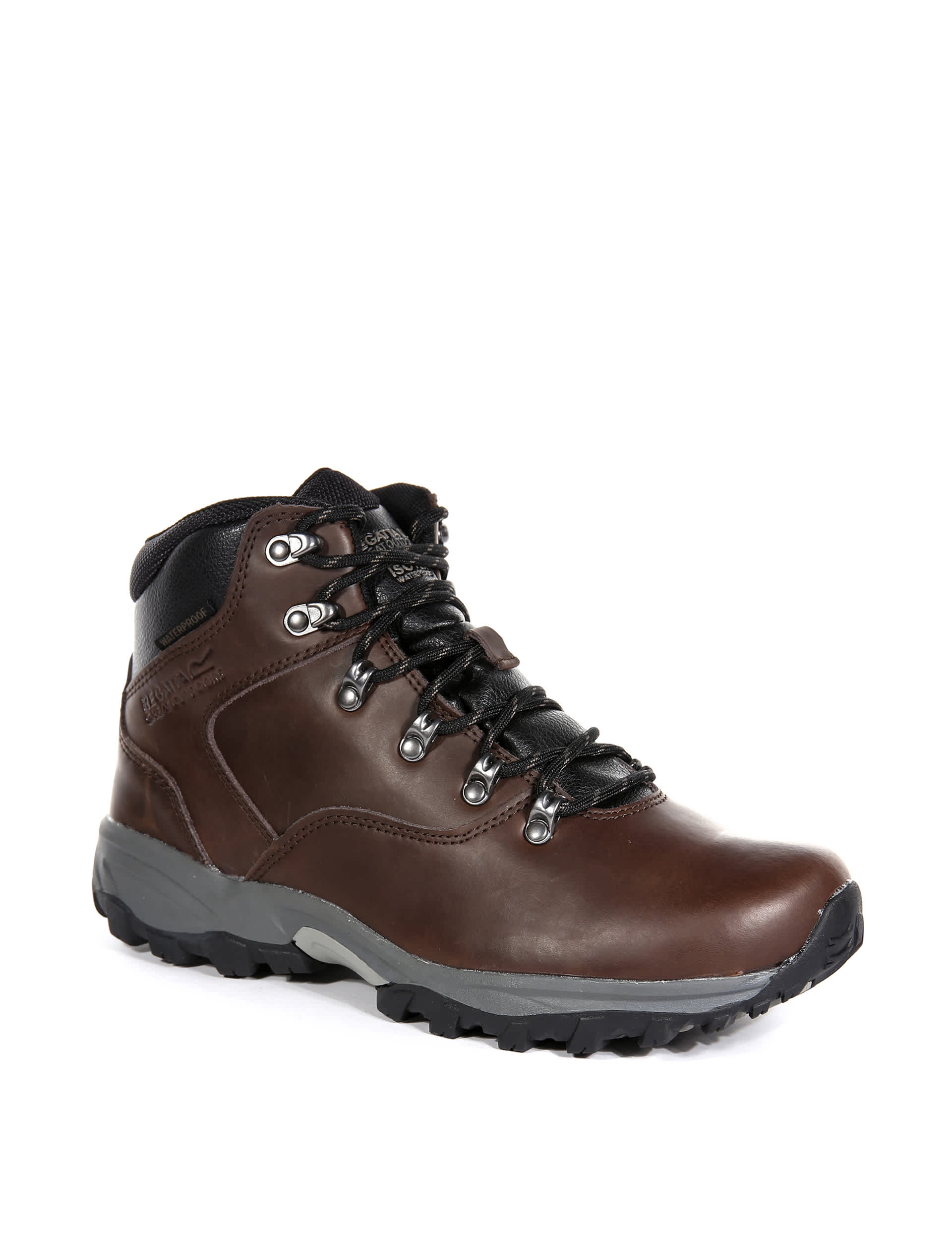 Regatta Men's Bainsford Leather Waterproof Walking Boots - 8 - Brown, Brown