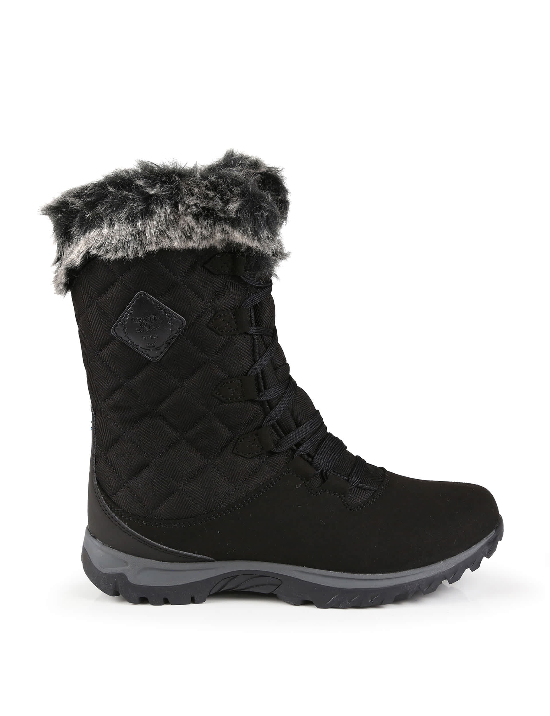 Regatta Women's Lady Newley Thermo Winter Boots - 5 - Black, Black,Brown