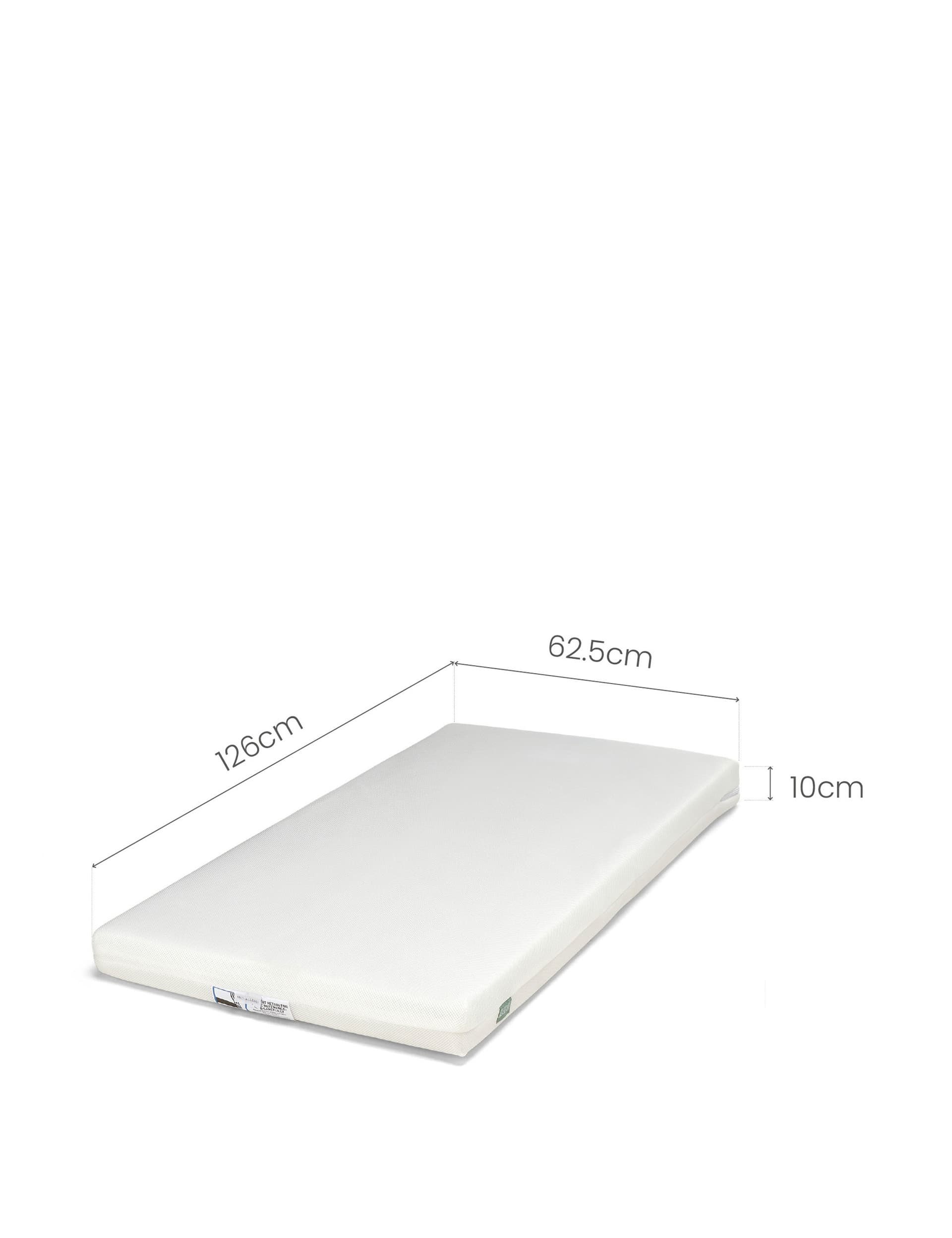 Mamas & Papas Large Premium Pocket Spring Cot Mattress - White, White