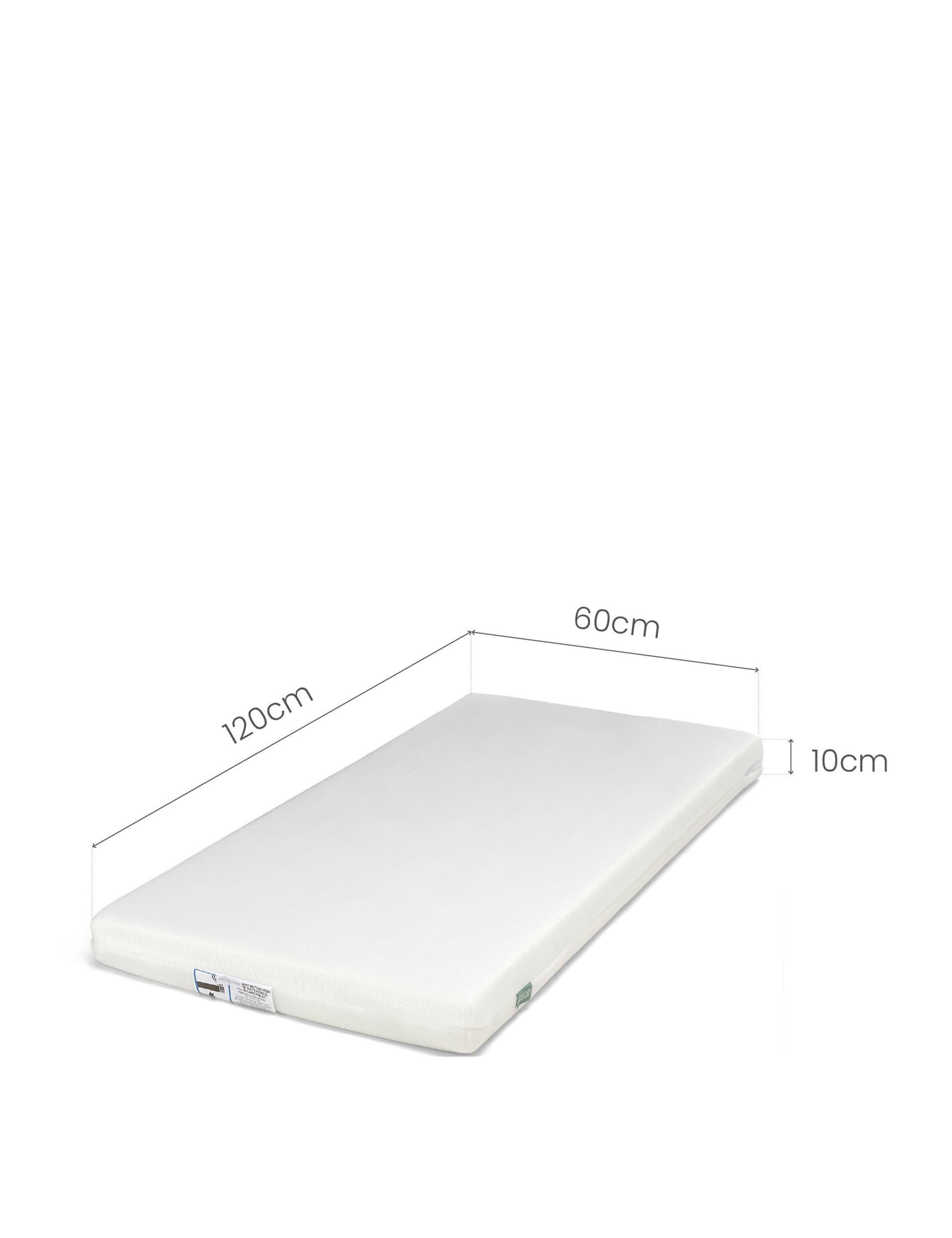 Mamas & Papas Premium Dual Core Cot Mattress - White, White