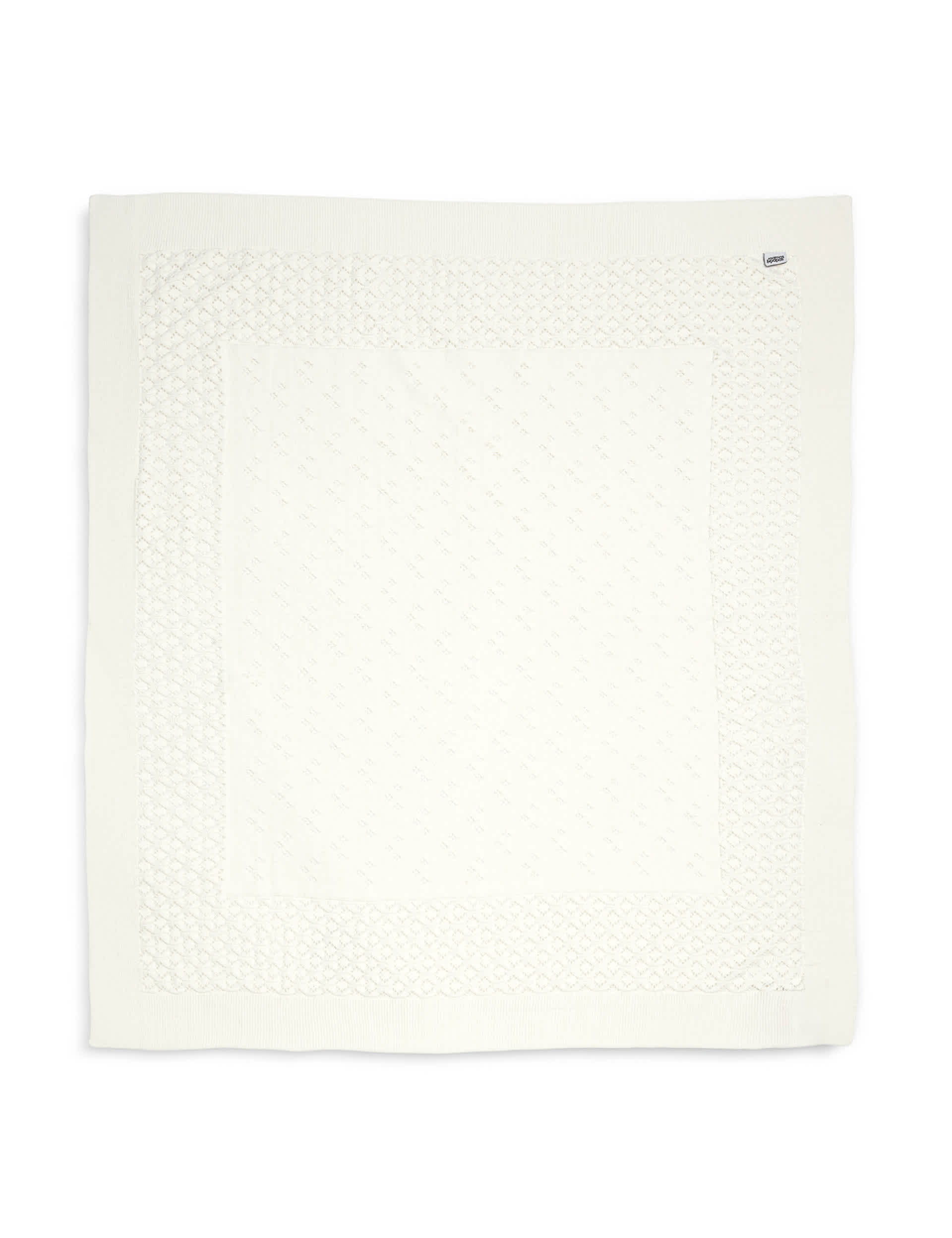 Mamas & Papas Knitted Pointelle Shawl - Cream, Cream