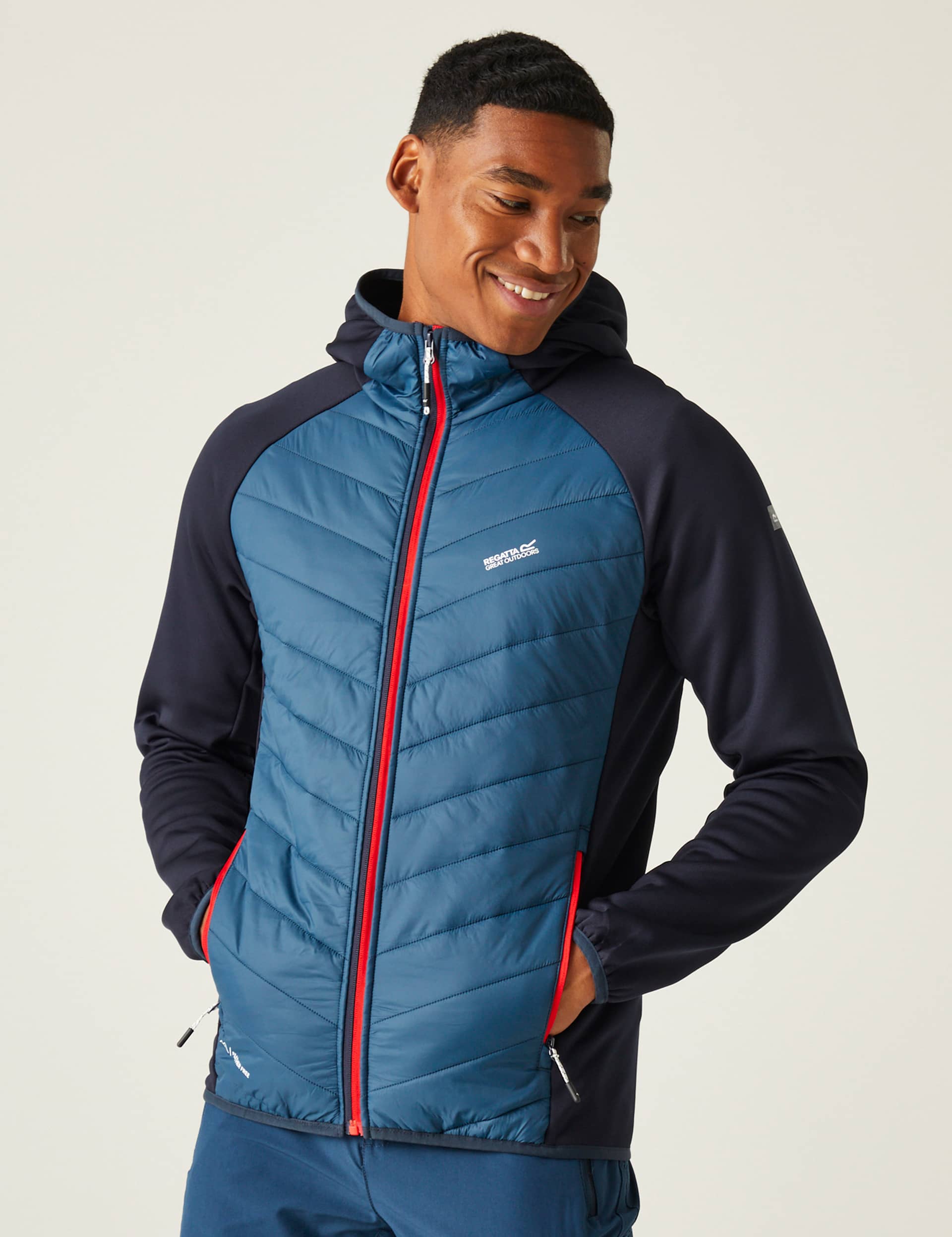 Regatta Men's Padded Hooded Jacket - M - Blue, Blue