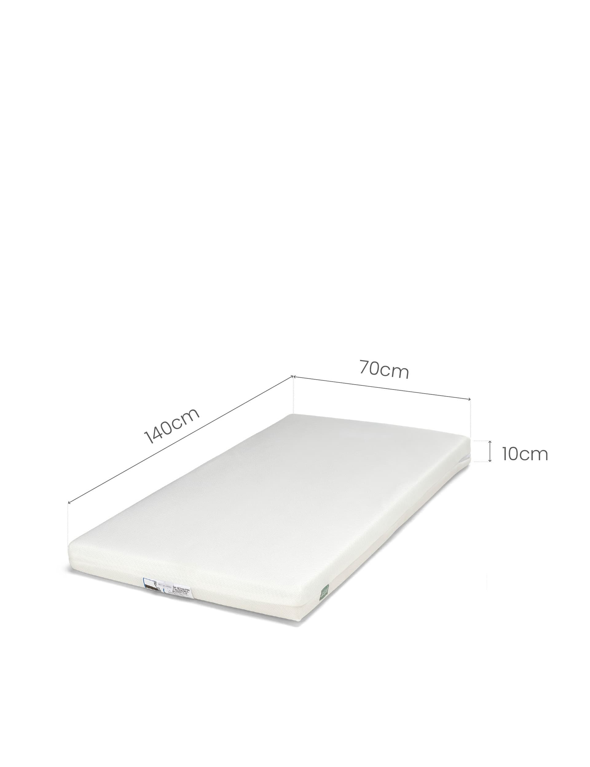 Mamas & Papas Premium Pocket Spring Cotbed Mattress - White, White