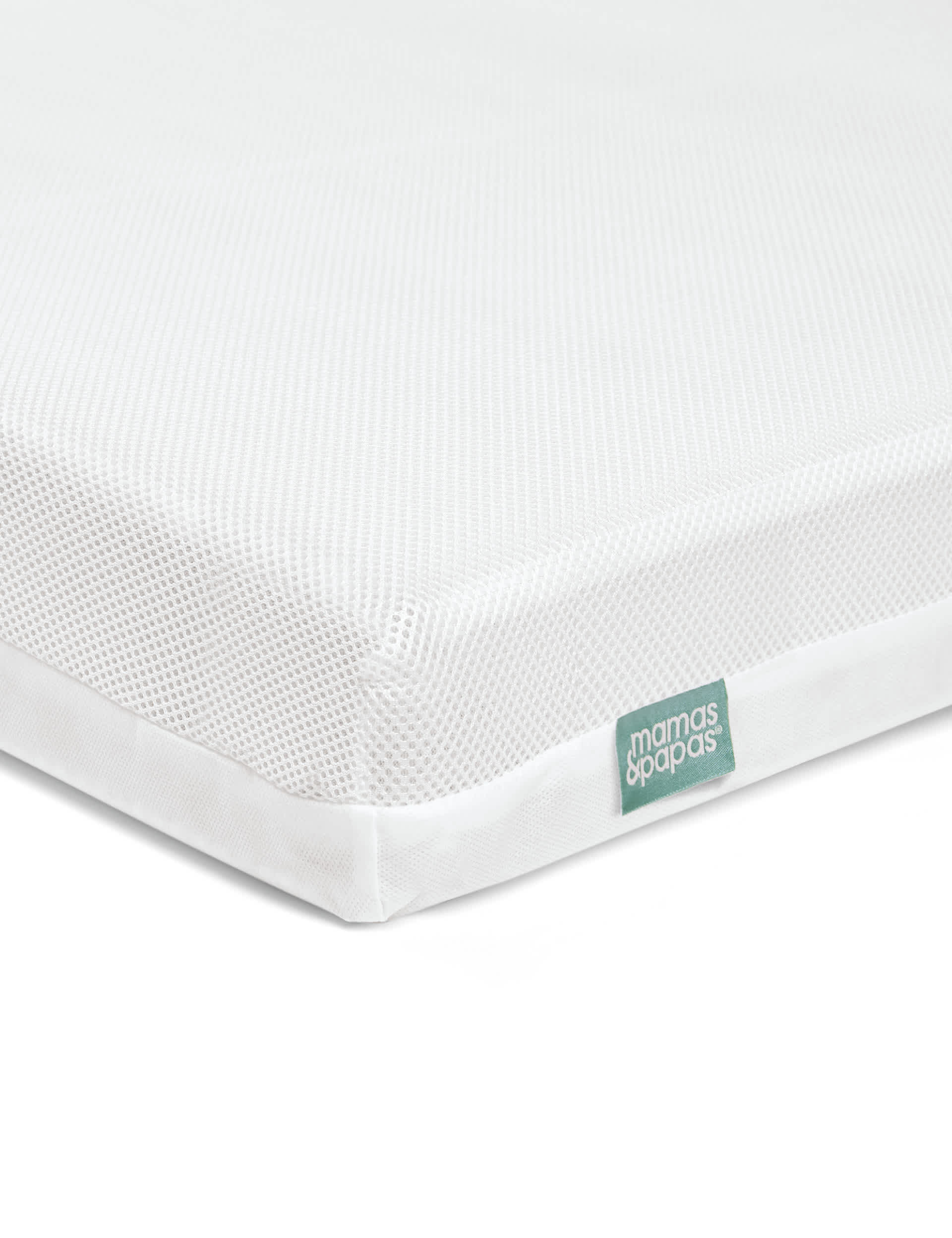 Mamas & Papas Cotbed Mattress Cover - White, White