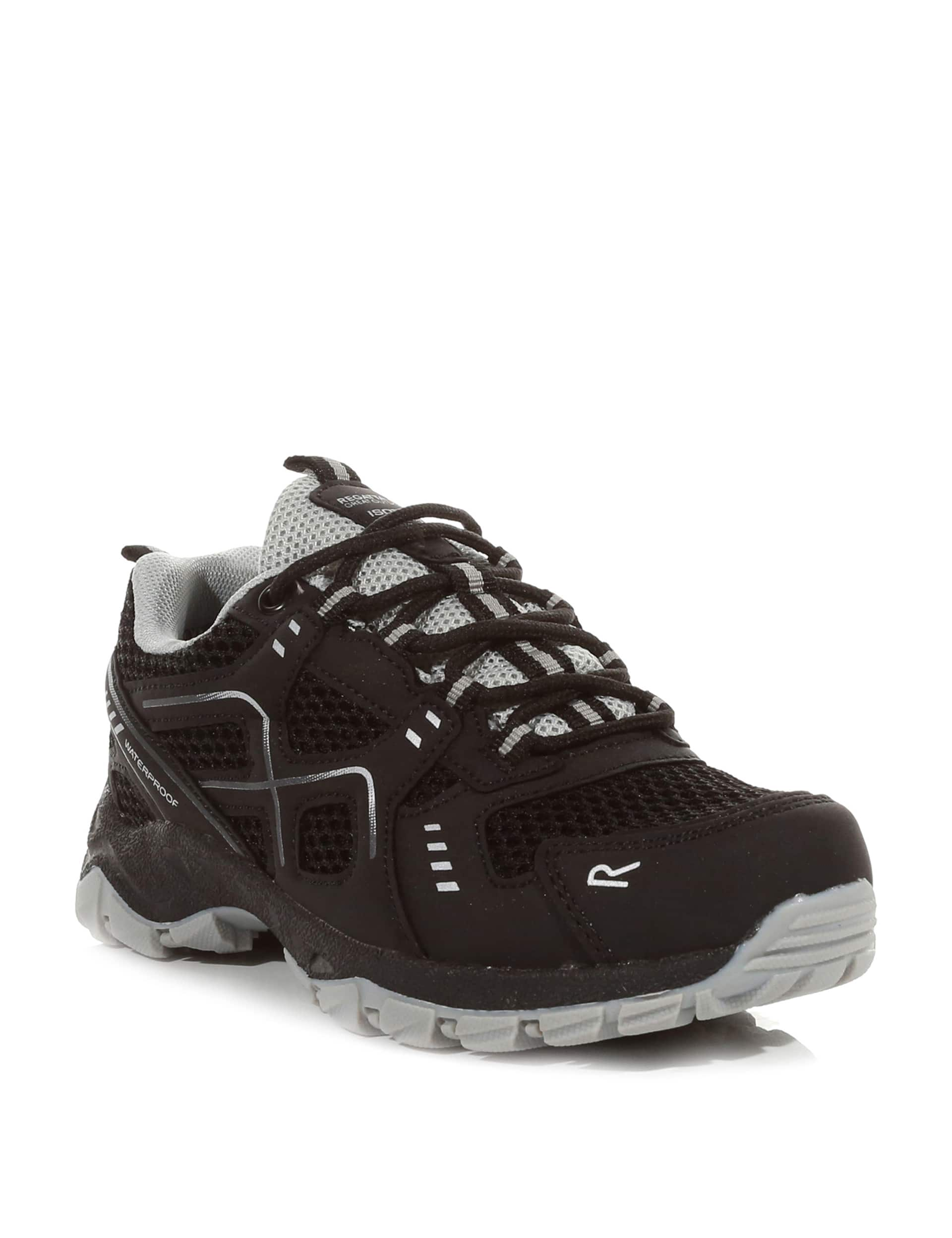 Regatta Kids Vendeavour Hiker Shoes (9 Small-13 Large) - 12 - Black, Black