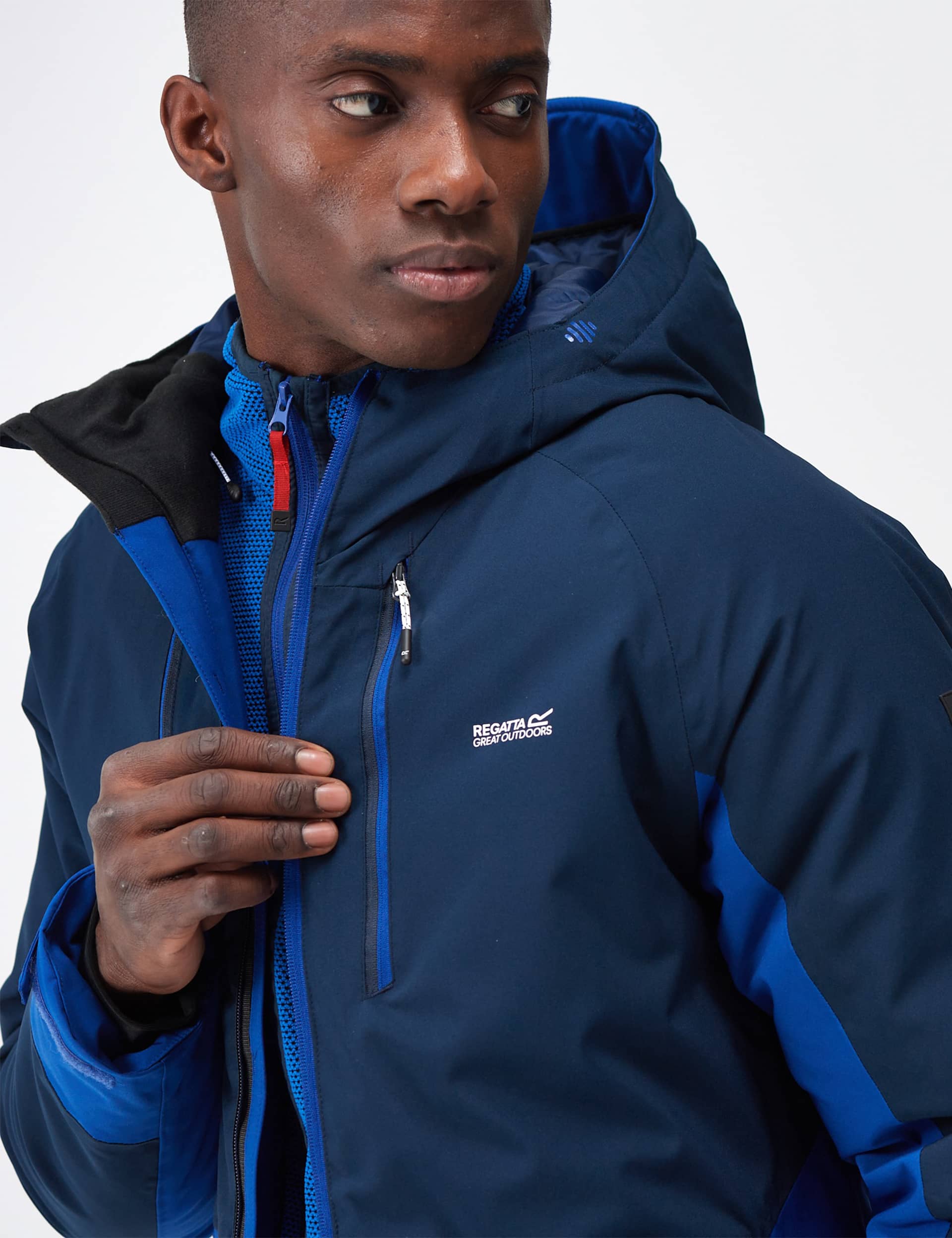 Regatta Men's Highton Waterproof Padded Anorak - S - Blue Mix, Blue Mix