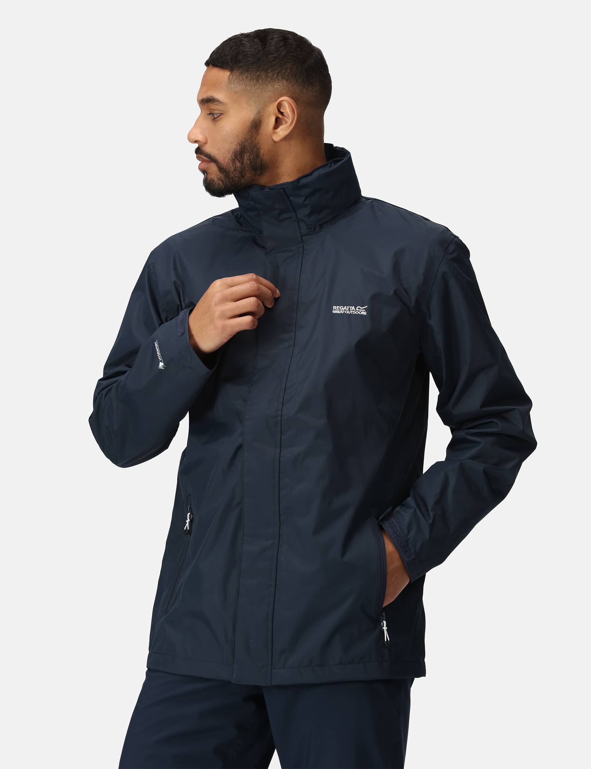 Regatta Men's Matt Waterproof Anorak - S - Dark Blue, Dark Blue