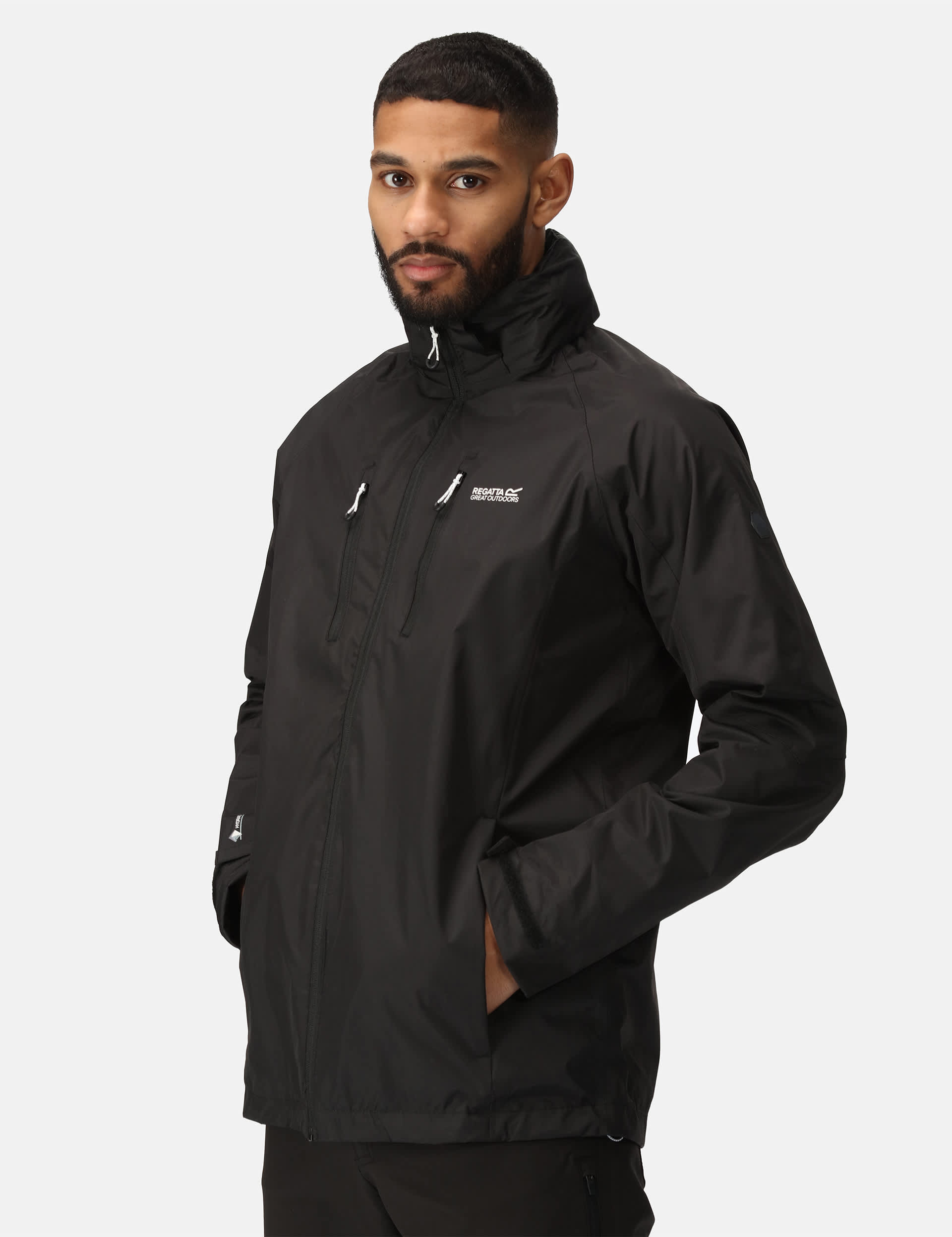 Regatta Men's Calderdale IV Waterproof Anorak - XL - Black, Black