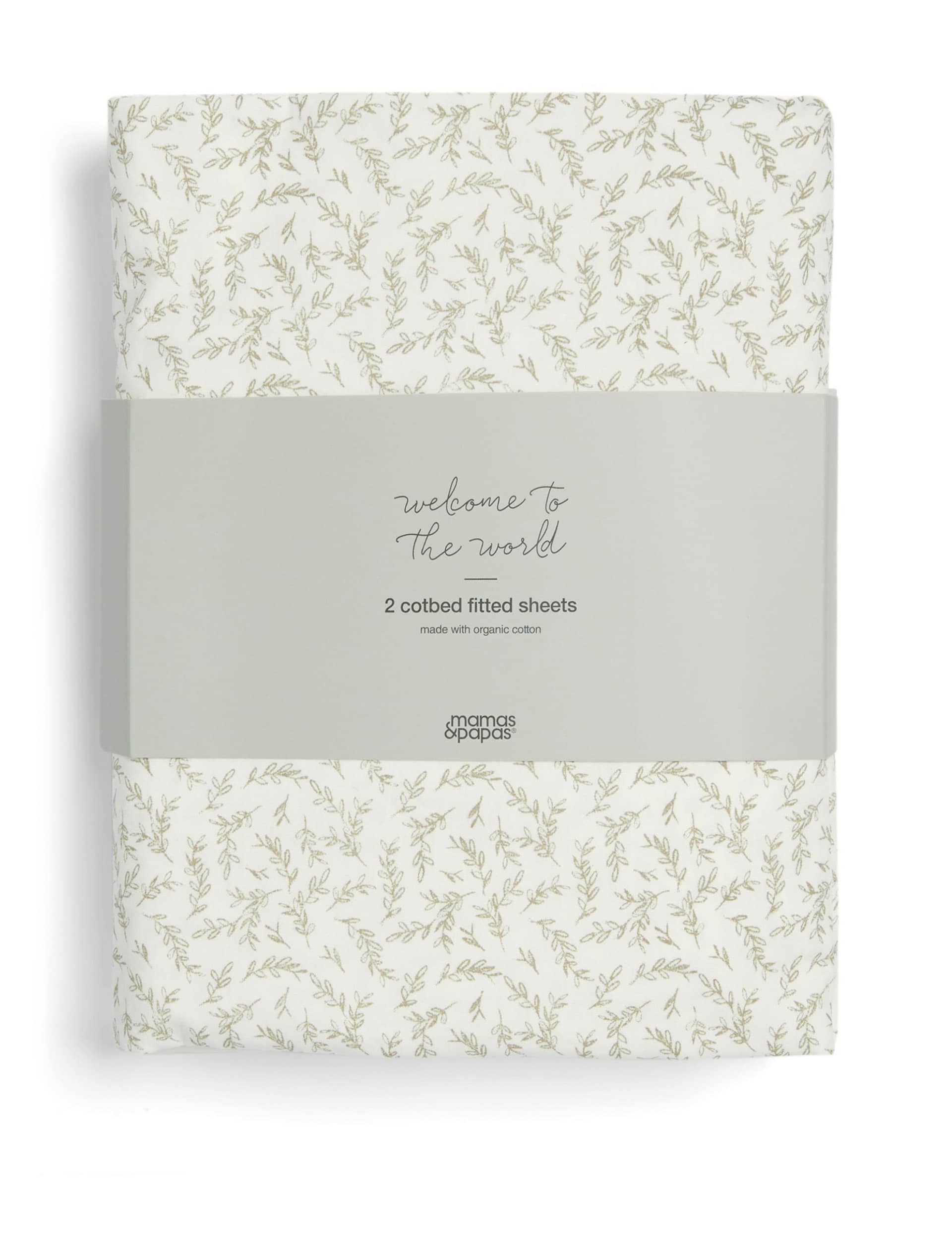 Mamas & Papas Welcome To The World Cotbed Fitted Sheet - Multi, Multi