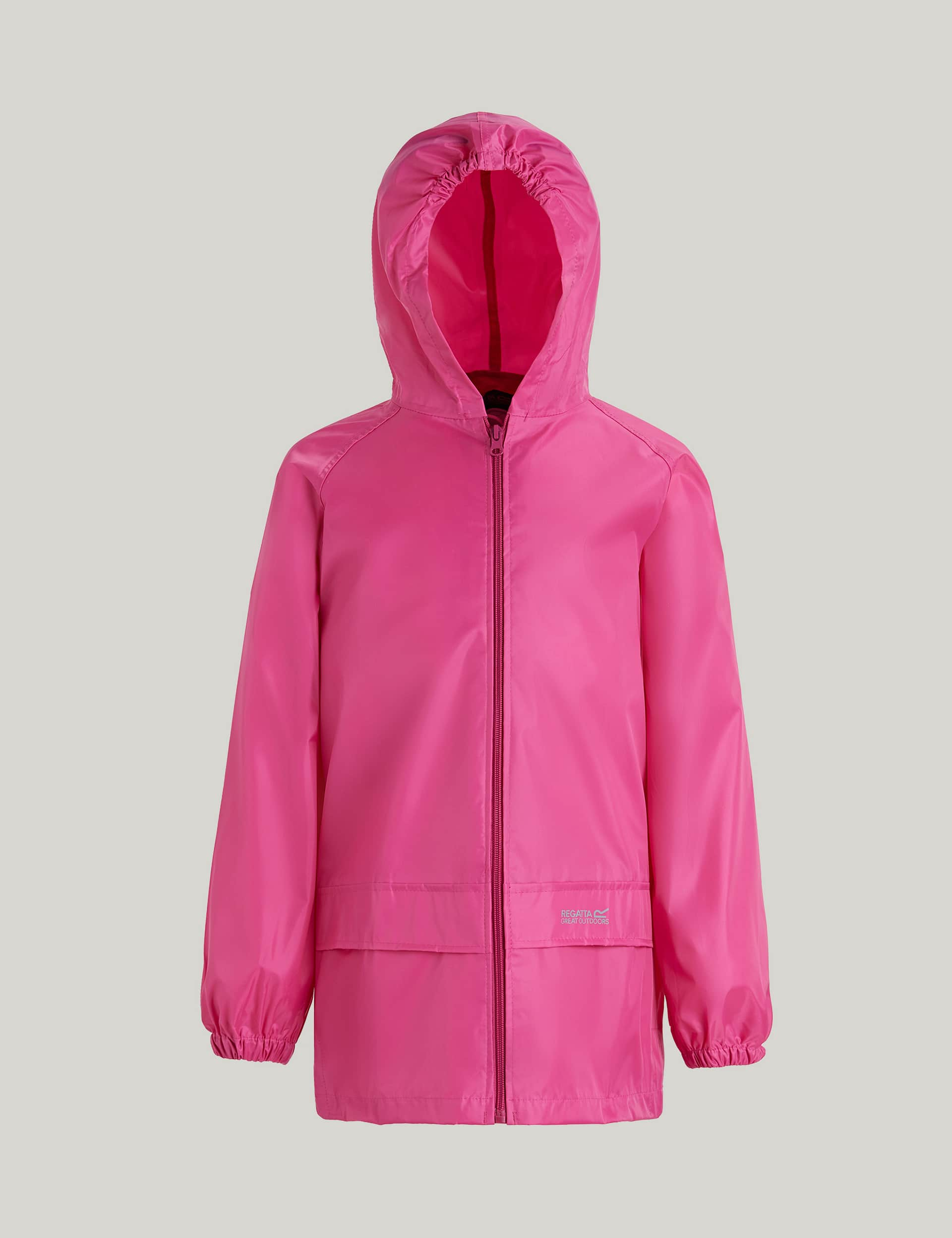 Regatta Girls Stormbreak Waterproof Hooded Jacket (3-14 Yrs) - 3-4 Y - Pink, Pink