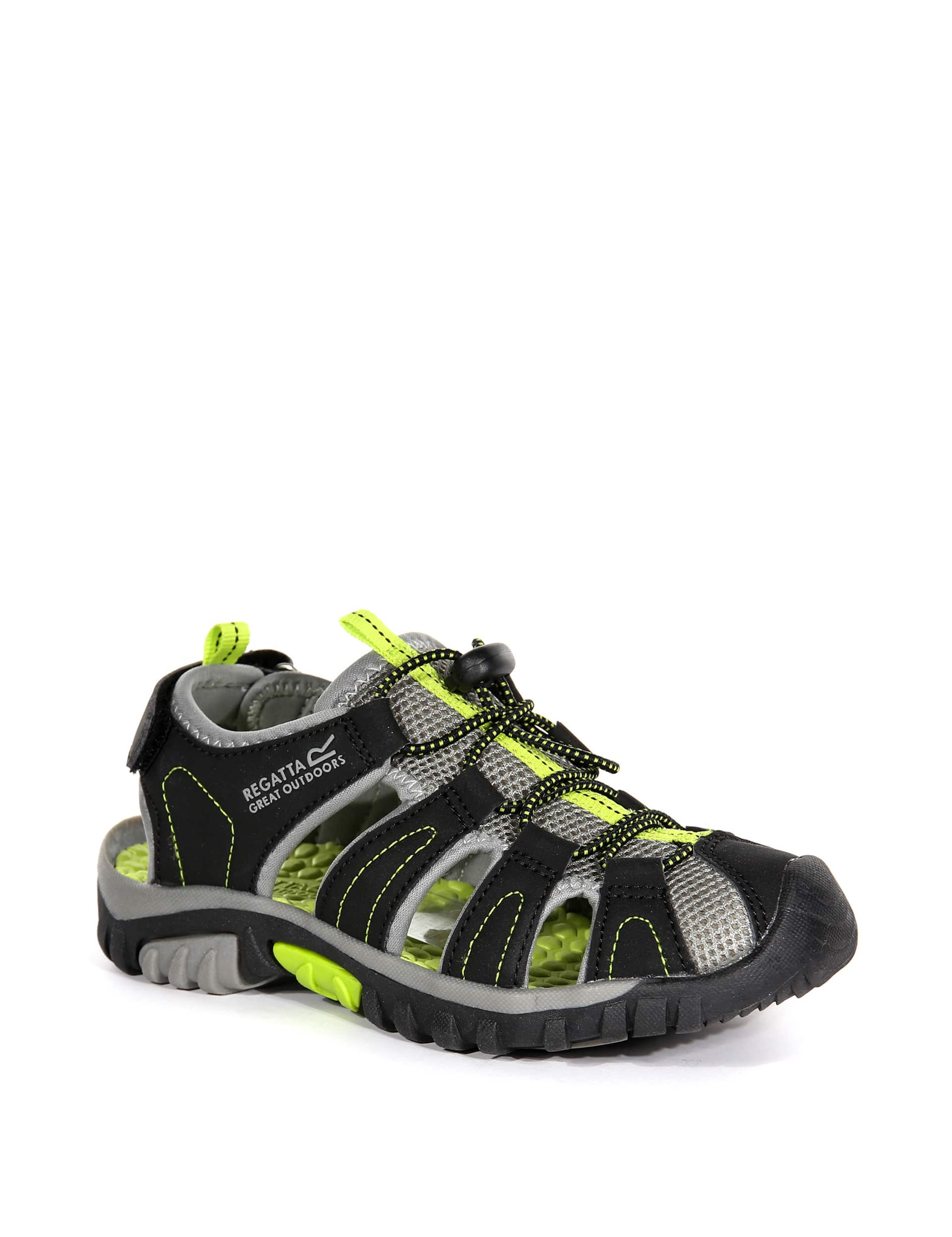 Regatta Kids Westshore Riptape Sandals (9 Small - 8 Large) - 5 - Green Mix, Purple Mix,Green Mix