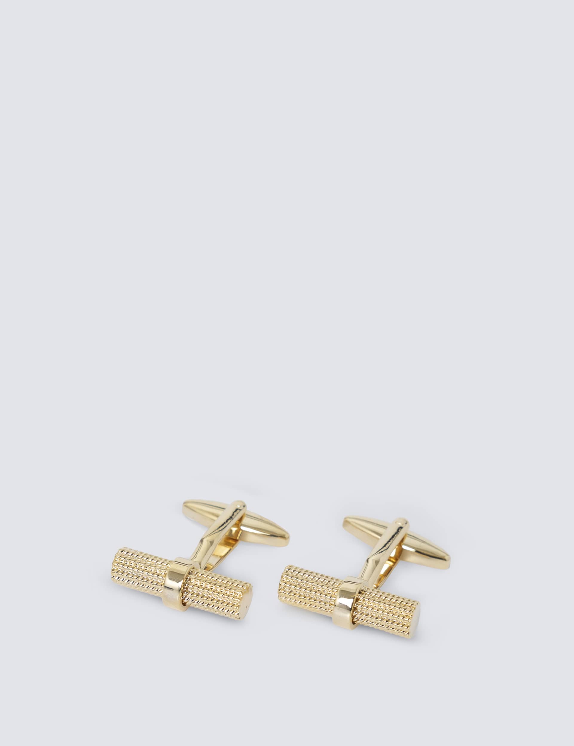 Hawes & Curtis Men's Gold Plated Cufflinks, Gold