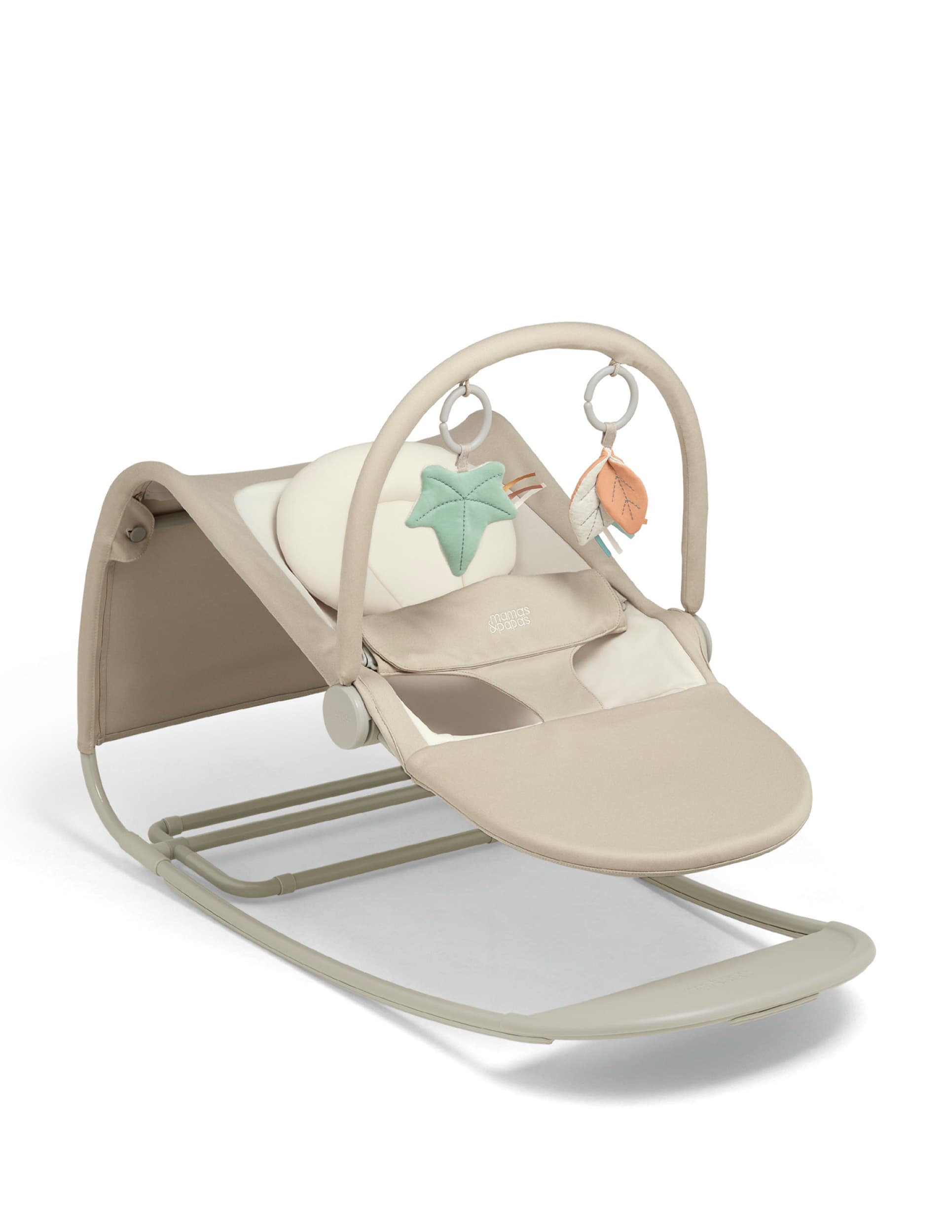 Mamas & Papas Tempo 3-in-1 Rocker Ivy Bouncer - Brown, Pink,Brown,Green