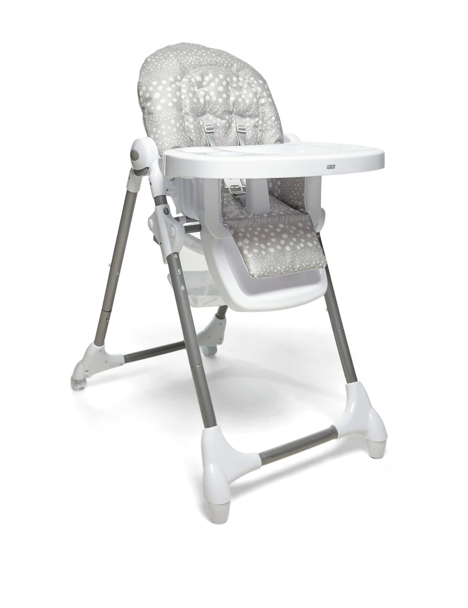 Mamas & Papas Animal Alphabet Snax Highchair - Grey, Grey,White Mix