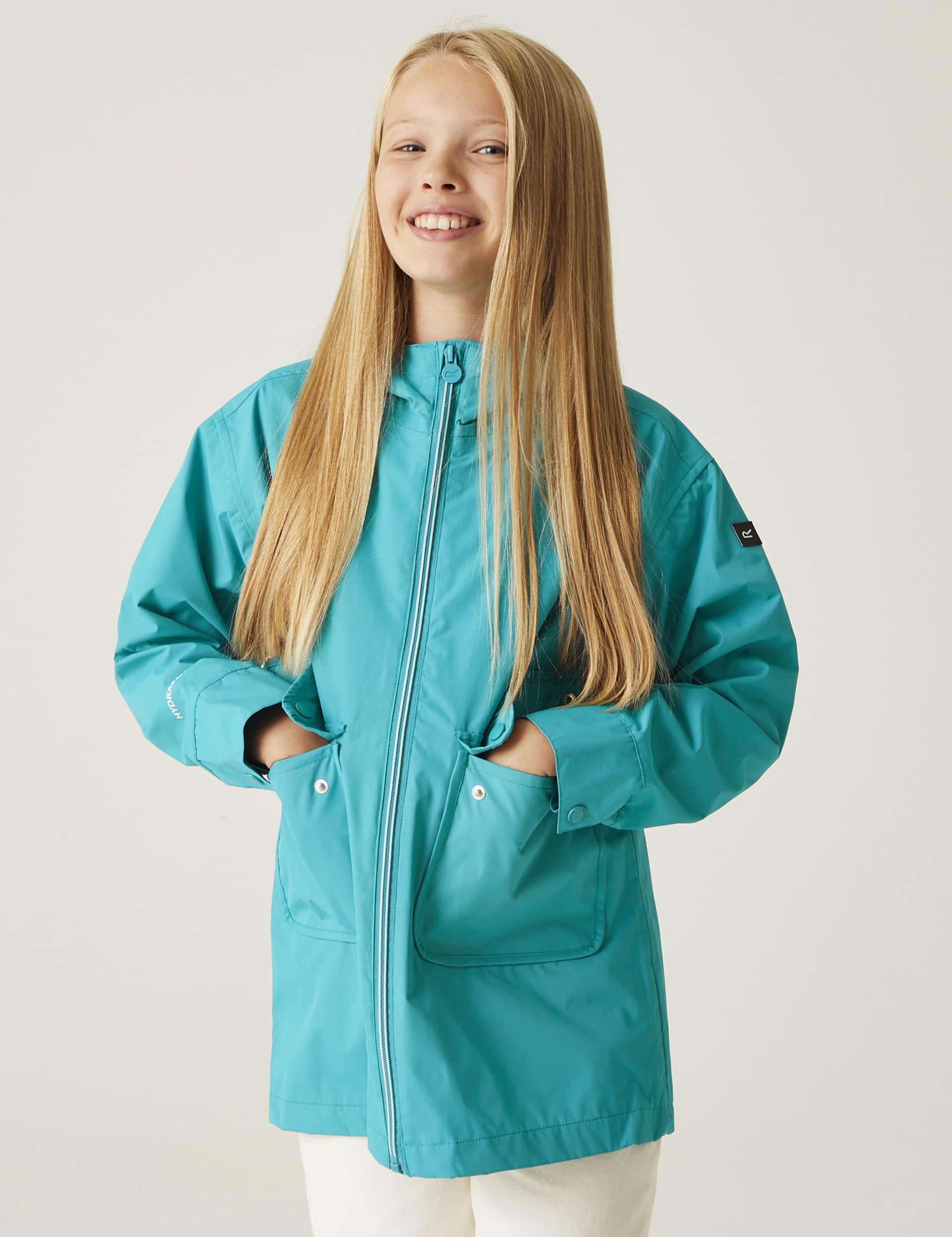 Regatta Girls Beylina Hooded Raincoat (3-14 Yrs)