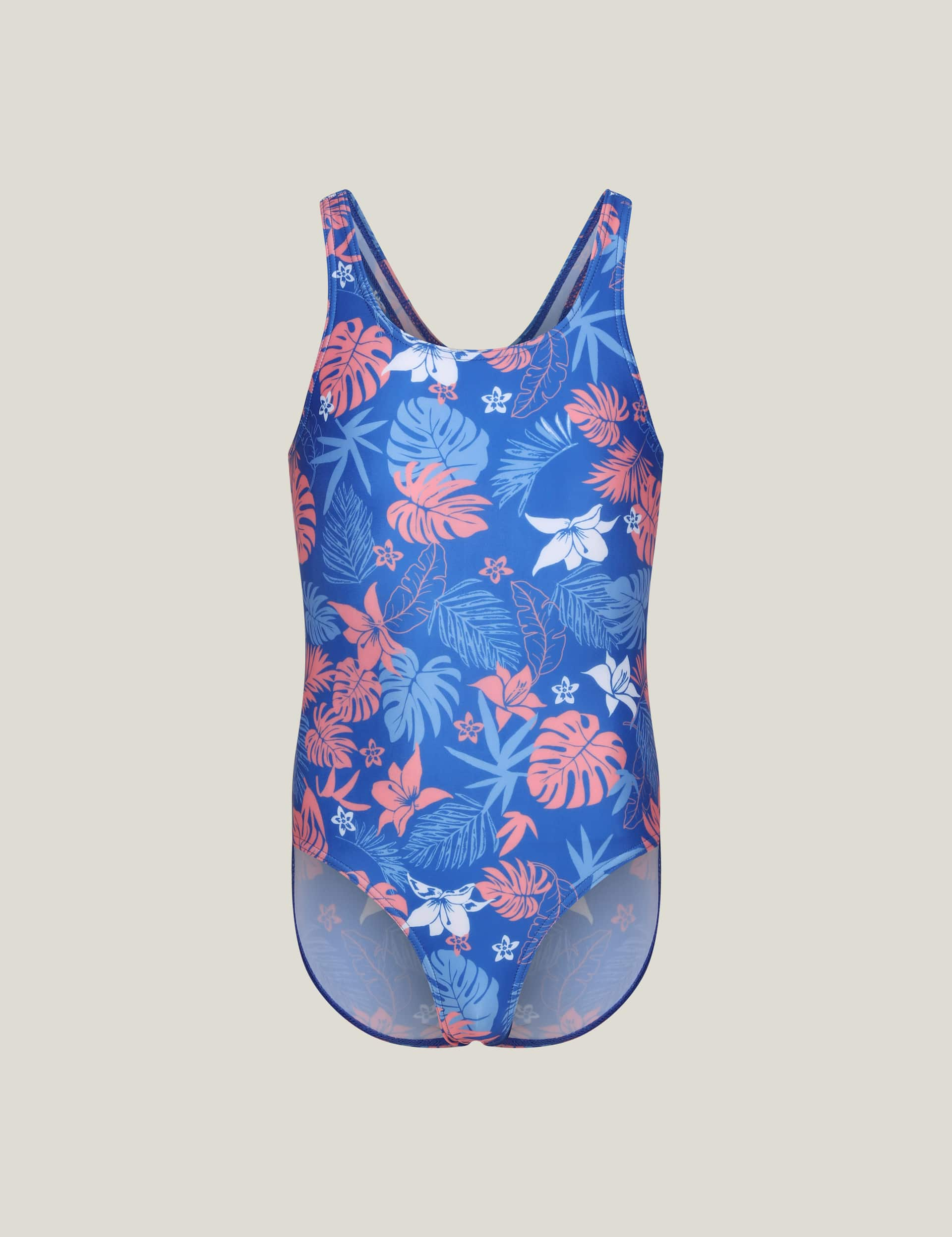 Regatta Girls Katrisse Patterned Swimsuit (3-14 Yrs) - 3-4 Y - Blue Mix, Blue Mix