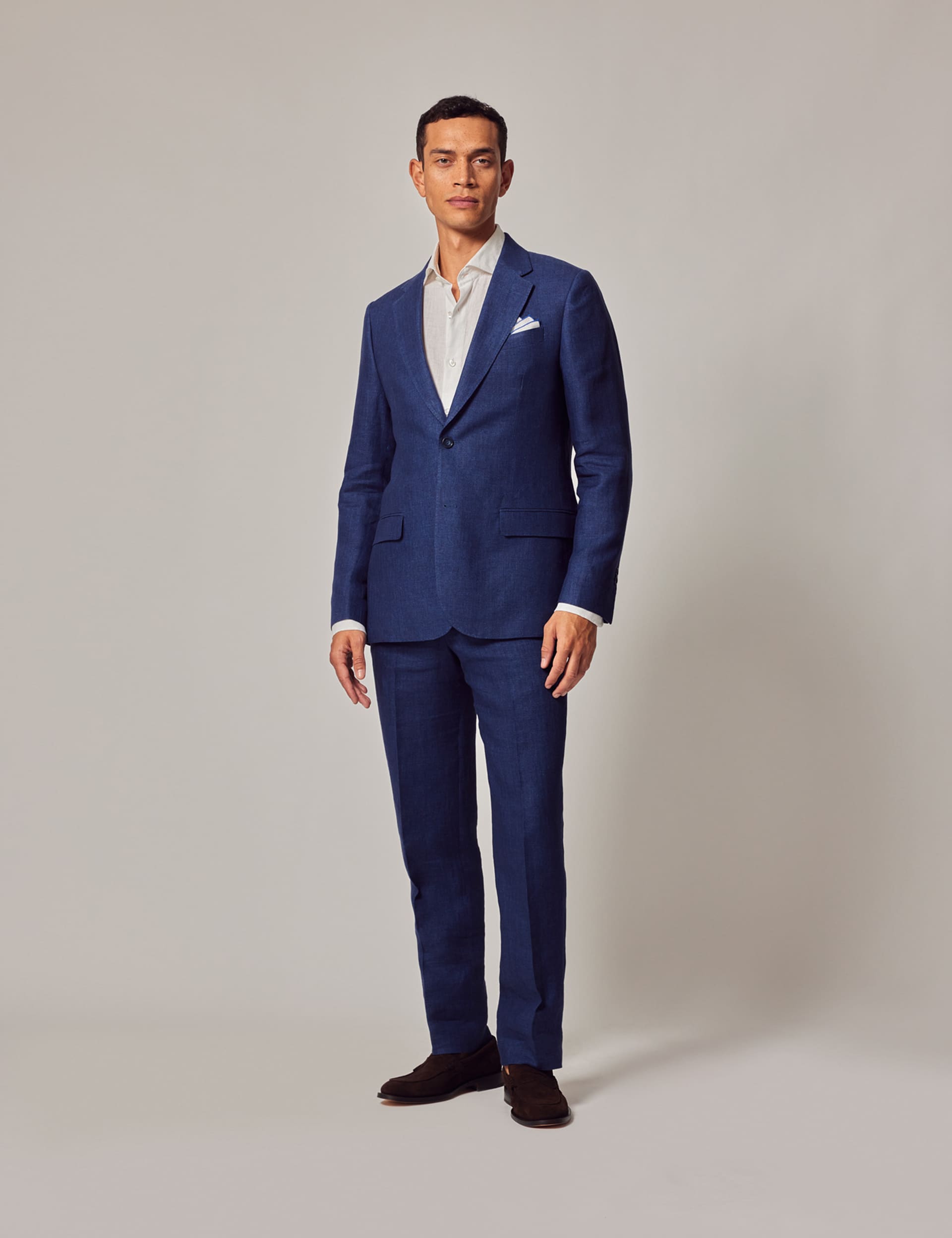 Hawes & Curtis Men's Tailored Fit Pure Linen Suit Jacket