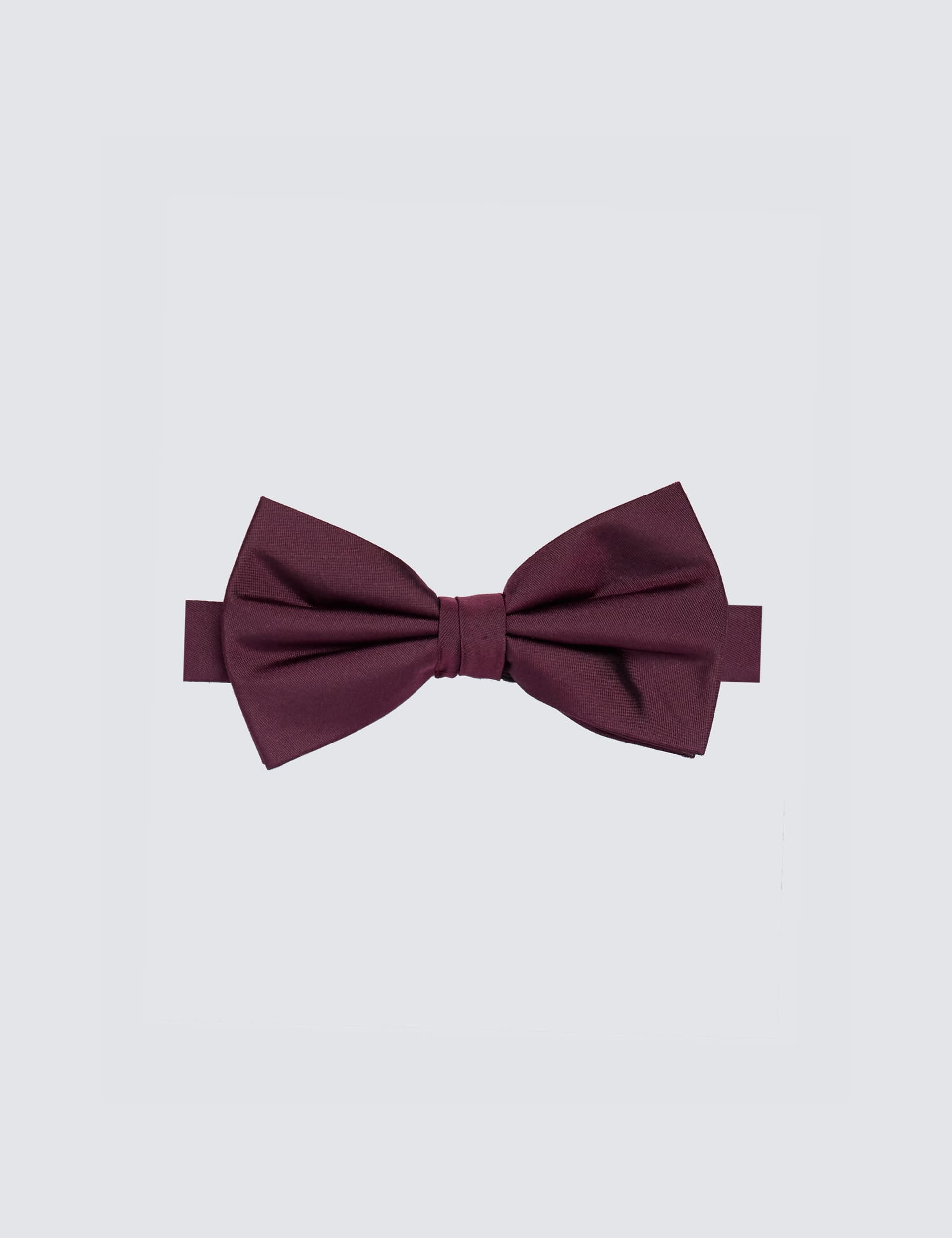 Hawes & Curtis Men's Pure Silk Bow Tie - Wine, Wine,Navy