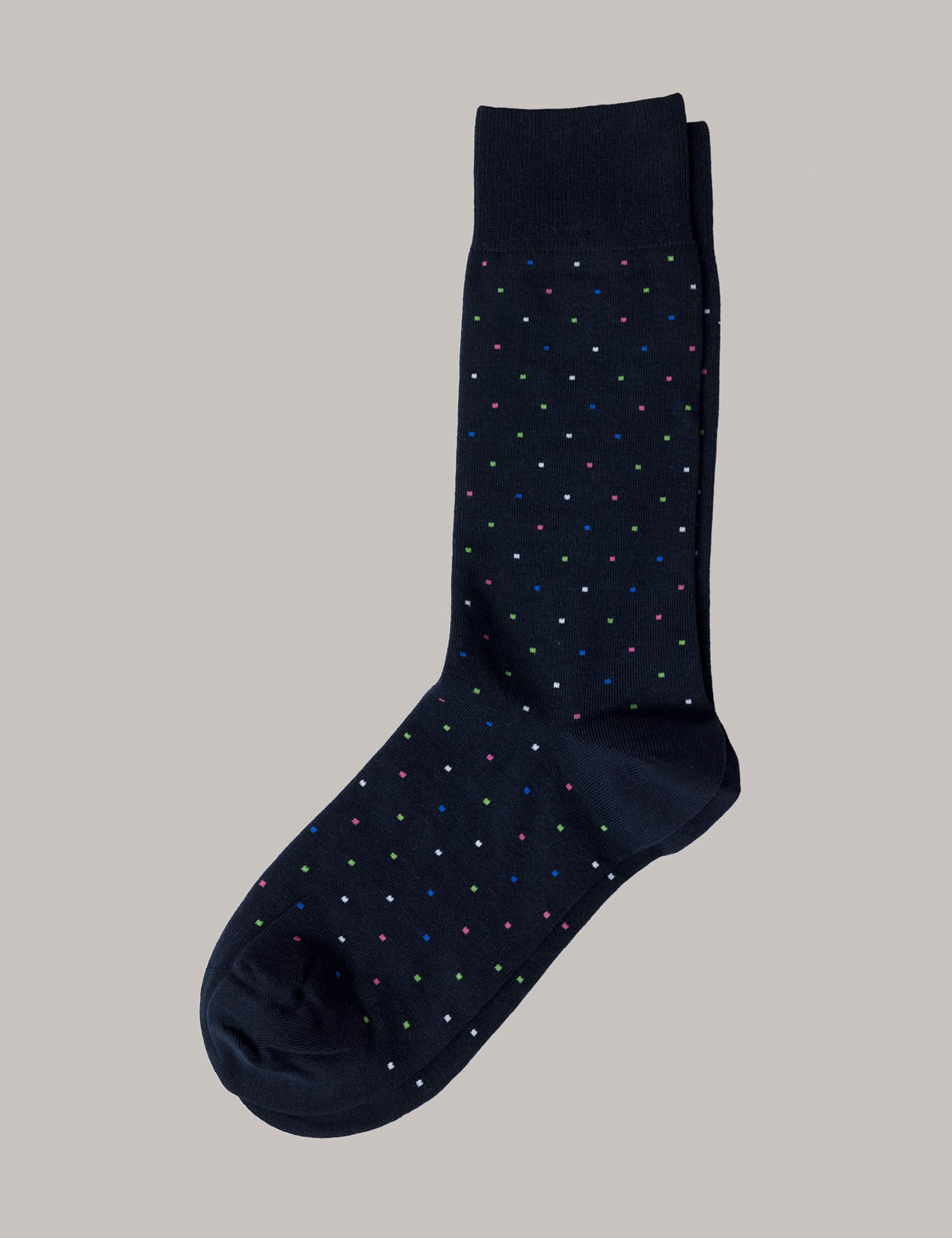 Hawes & Curtis Men's Polka Dot Cotton Rich Socks