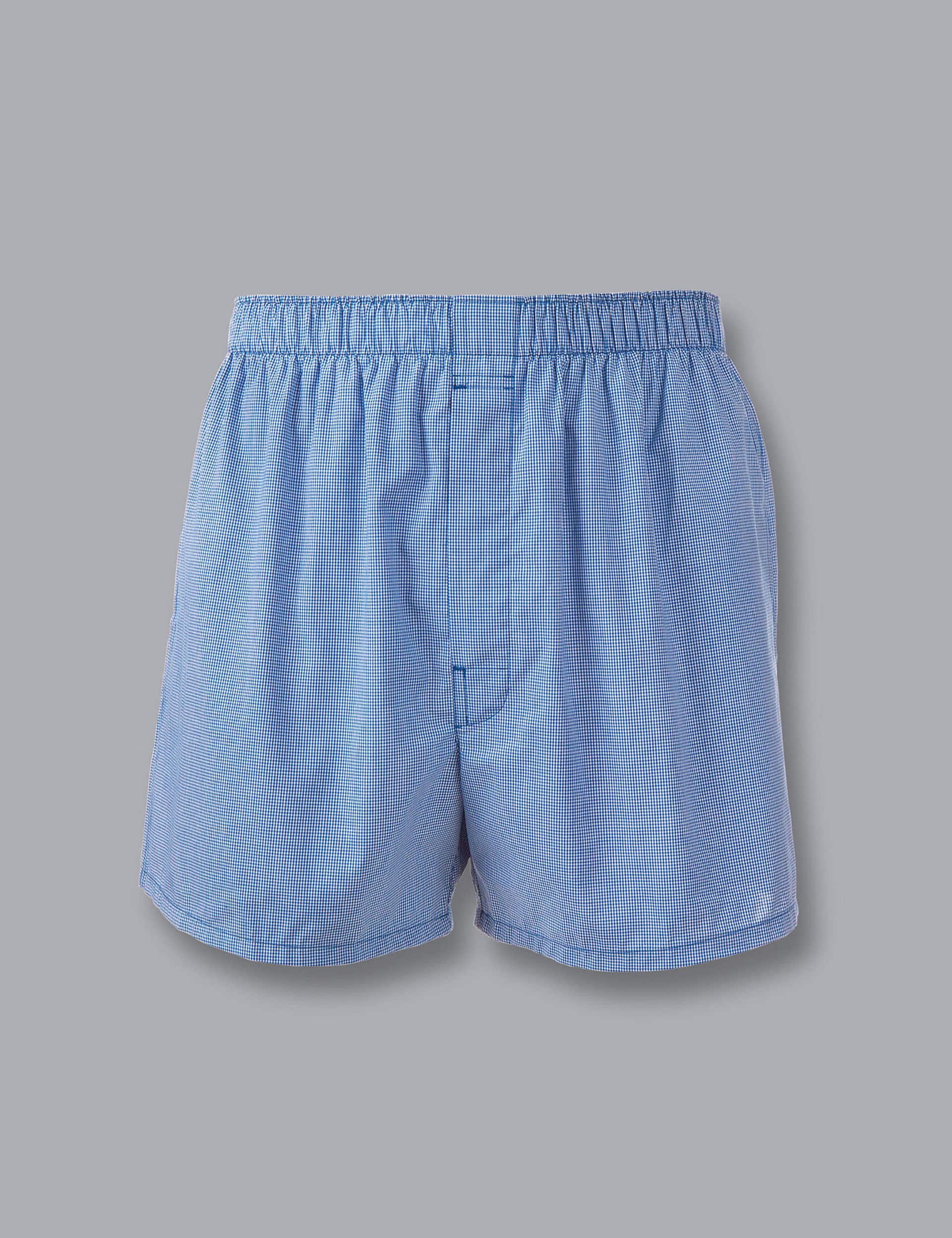 Charles Tyrwhitt Men's Pure Cotton Checked Woven Boxers